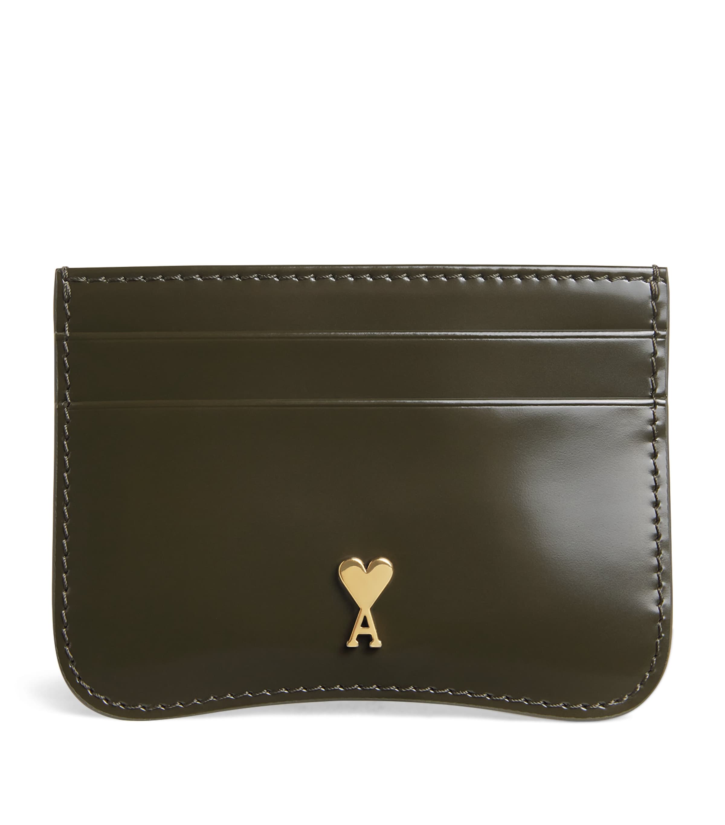 Patent Leather Logo Card Holder