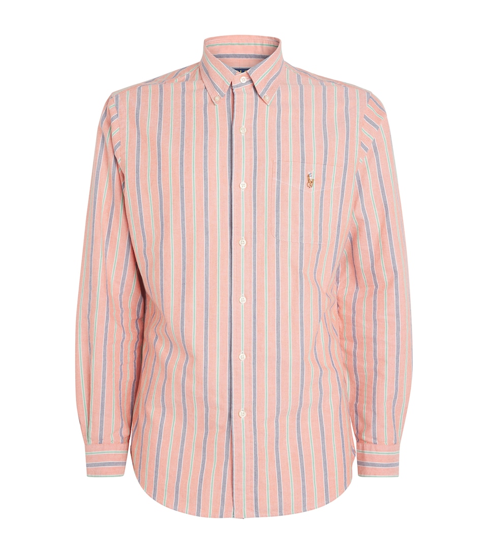 Cotton Stripe Oxford Shirt