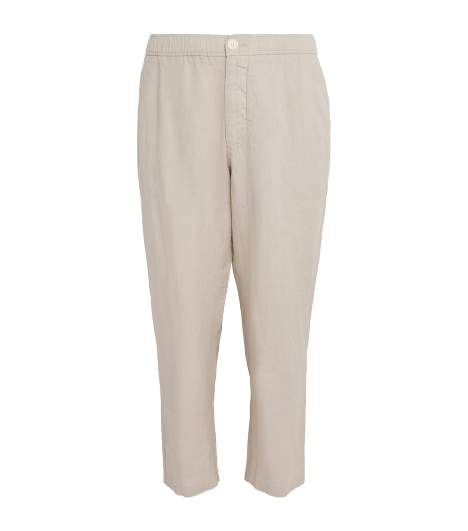 Wax London Mens Linen Kurt Chinos Beige