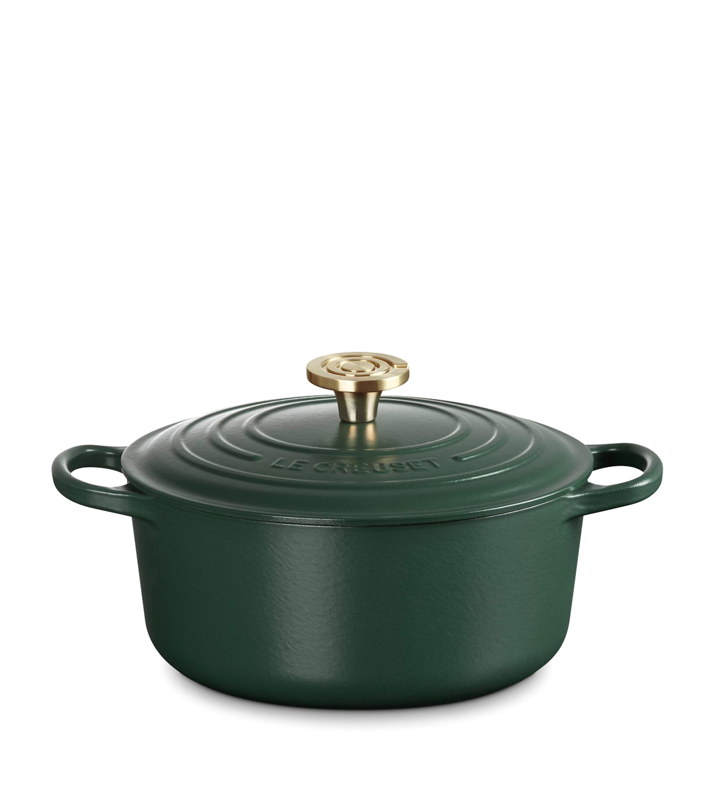 Le Creuset Cast Iron Round Casserole Dish (24cm) Green