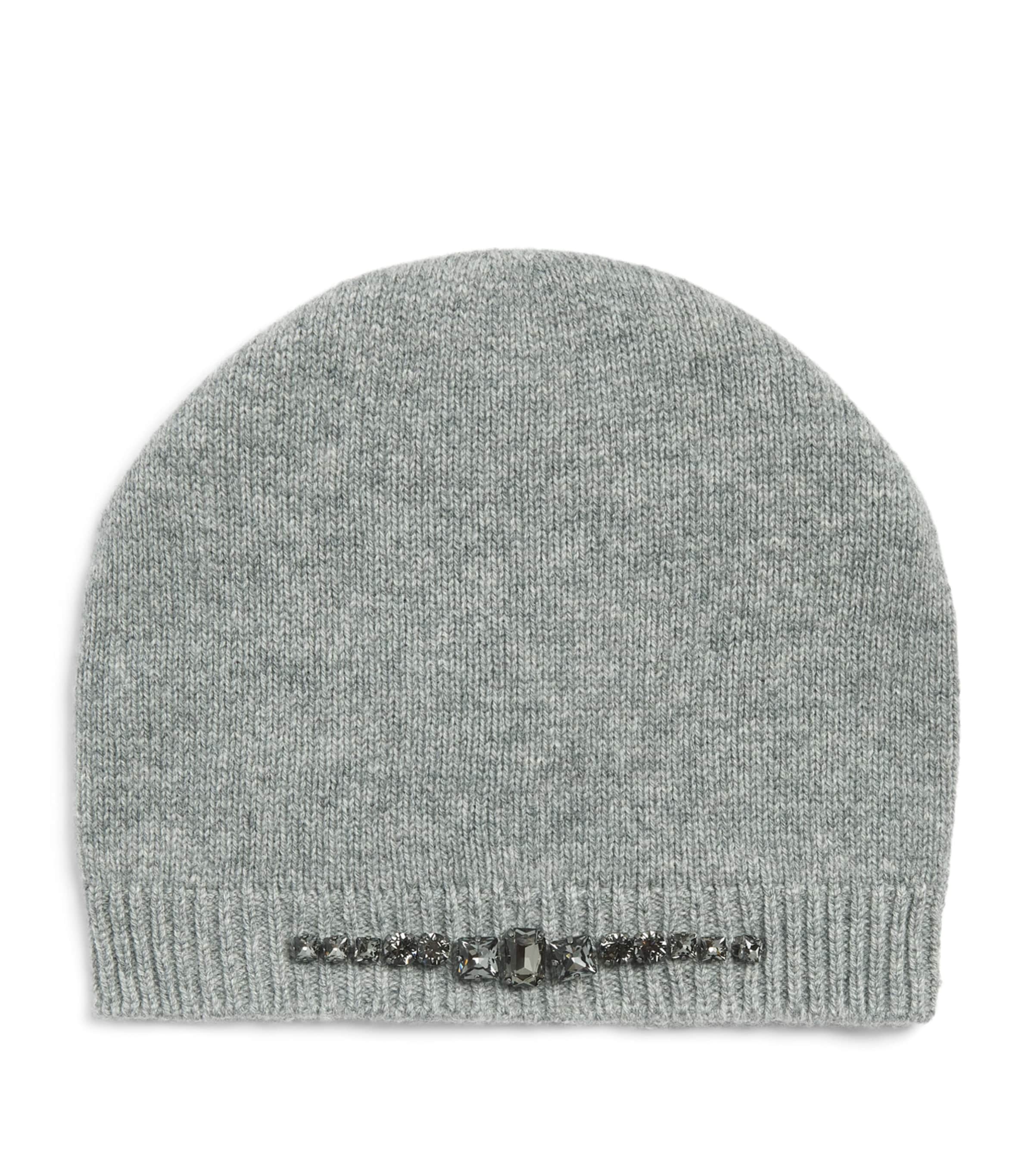 Fabiana Filippi Virgin Wool-Silk-Cashmere Beanie Roccia