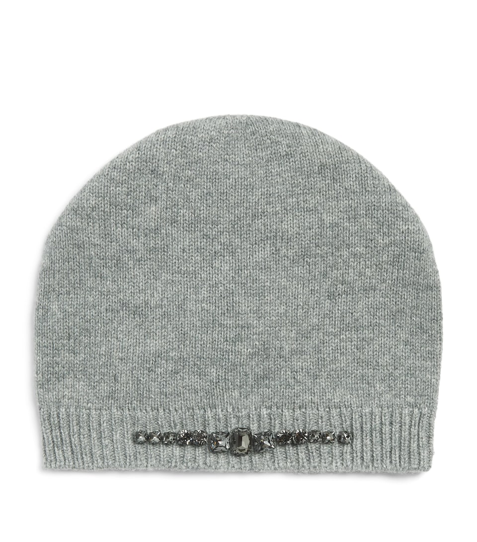 Fabiana Filippi Virgin Wool-Silk-Cashmere Beanie Roccia