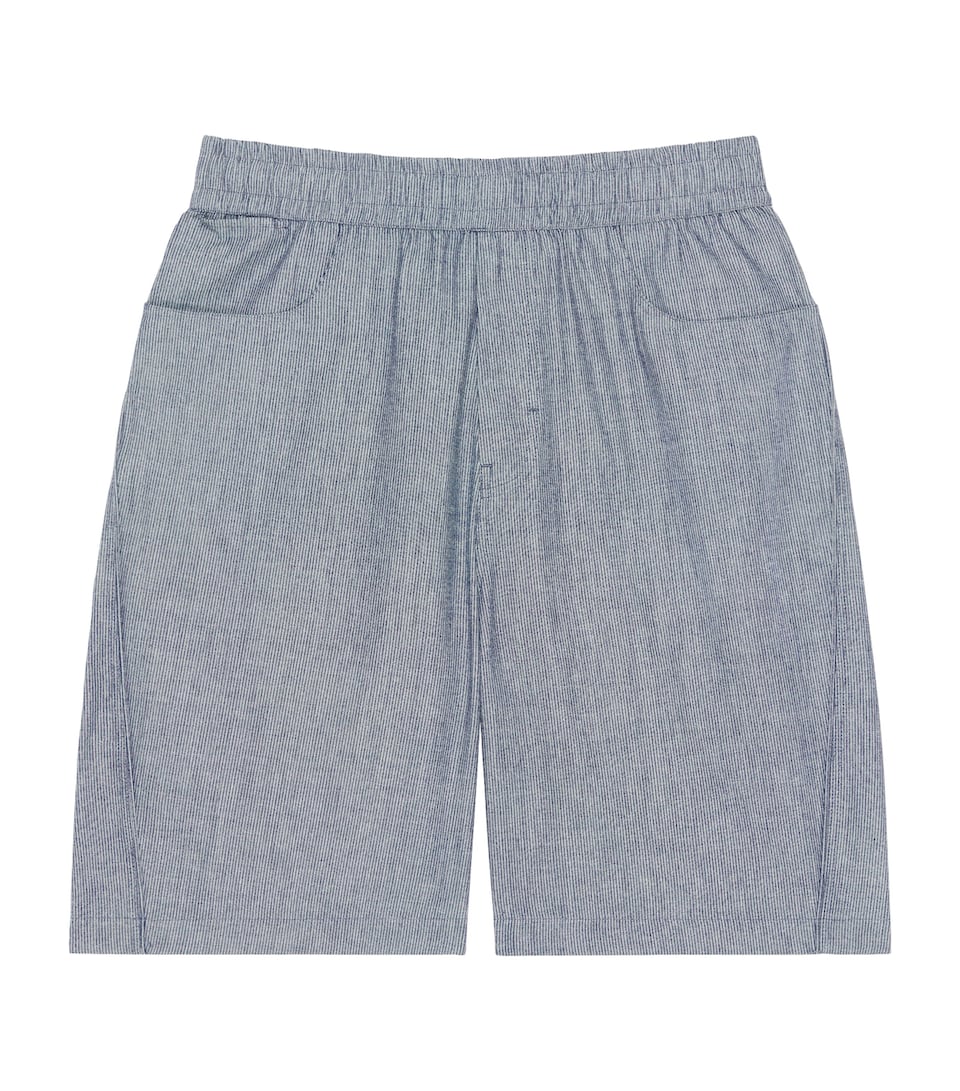 Givenchy Mens Cotton Stripe Couture Seam Shorts