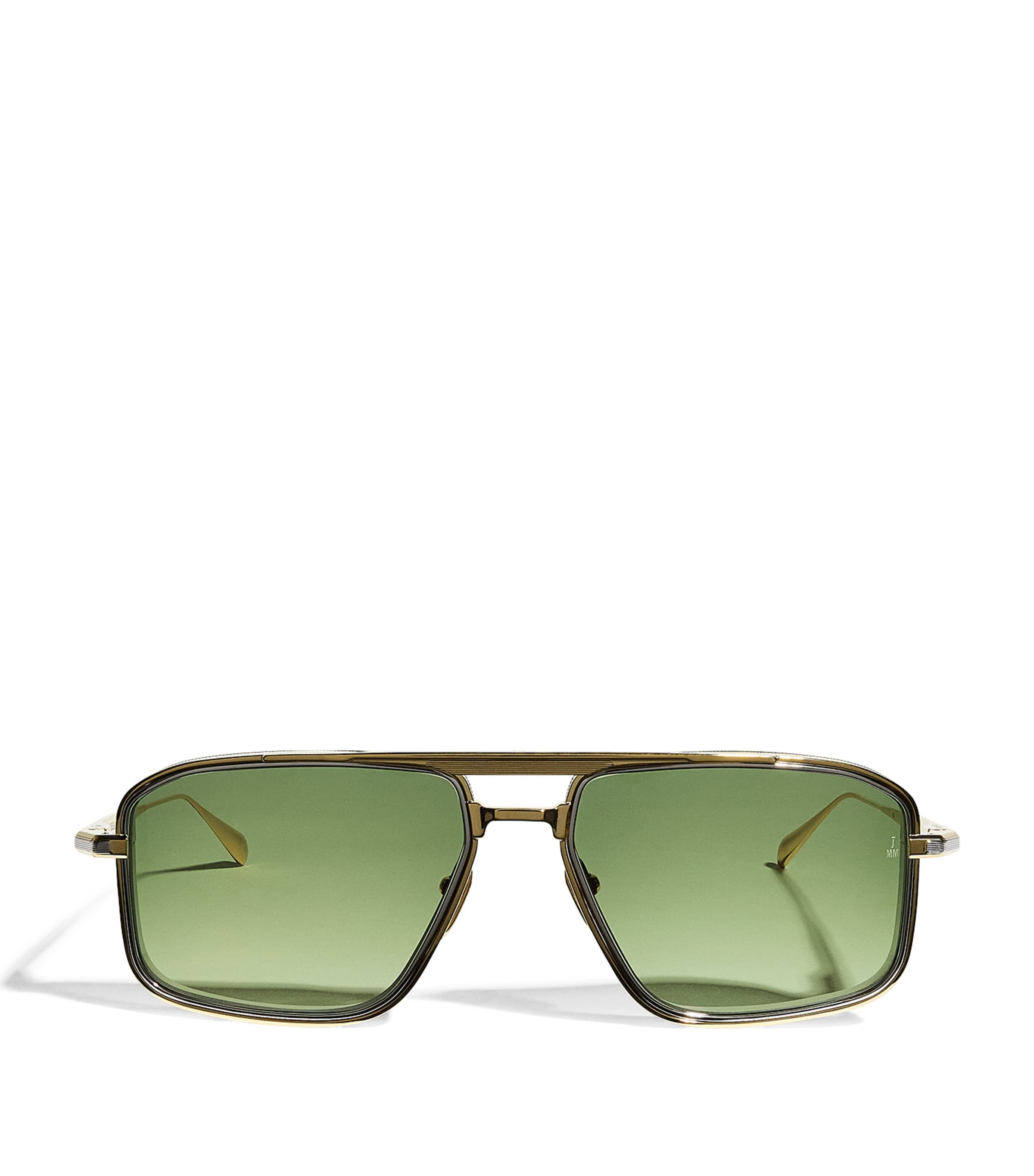 Jacques Marie Mage Titanium Earl Aviator Sunglasses Musket