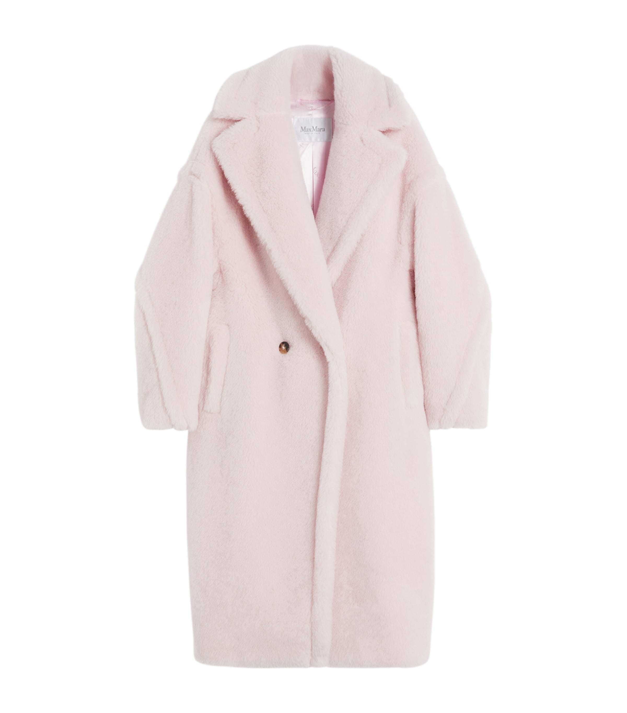 Virgin Wool-Cashmere Teddy Overcoat