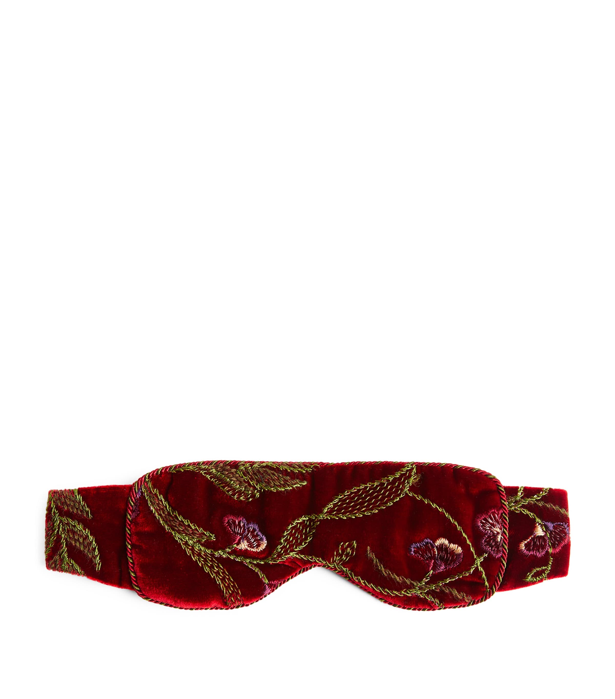 Silk Embroidered Sleep Mask