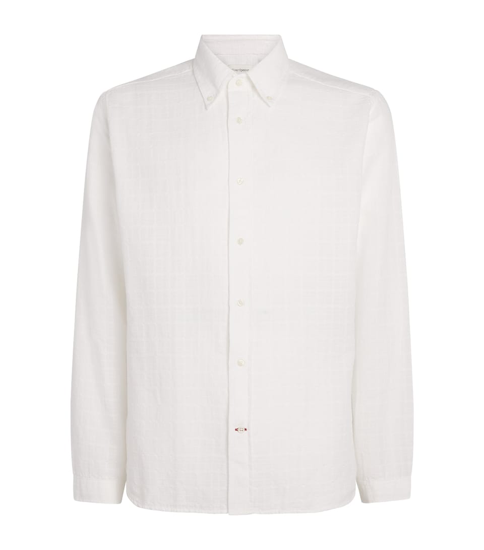 Oliver Spencer Mens Organic Cotton Brook Shirt White