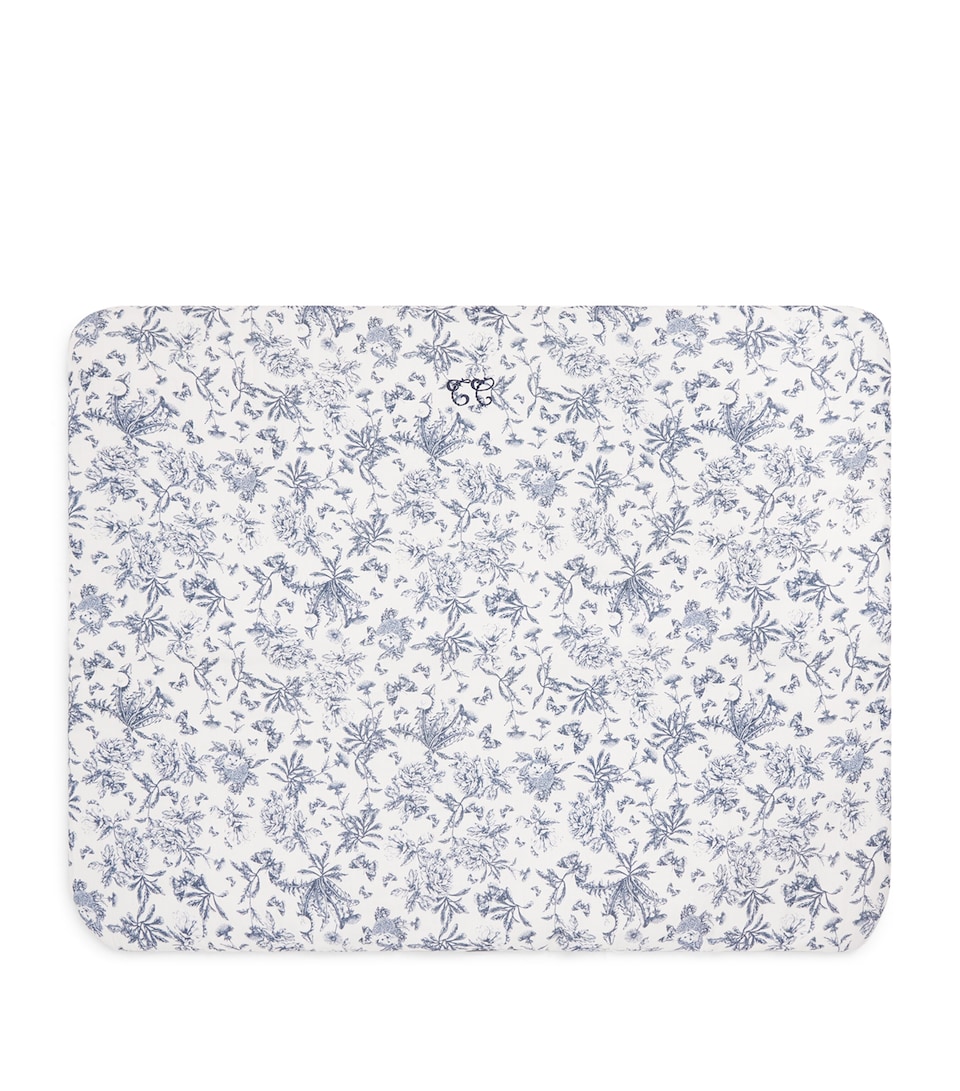 Cotton Toile de Jouy Blanket