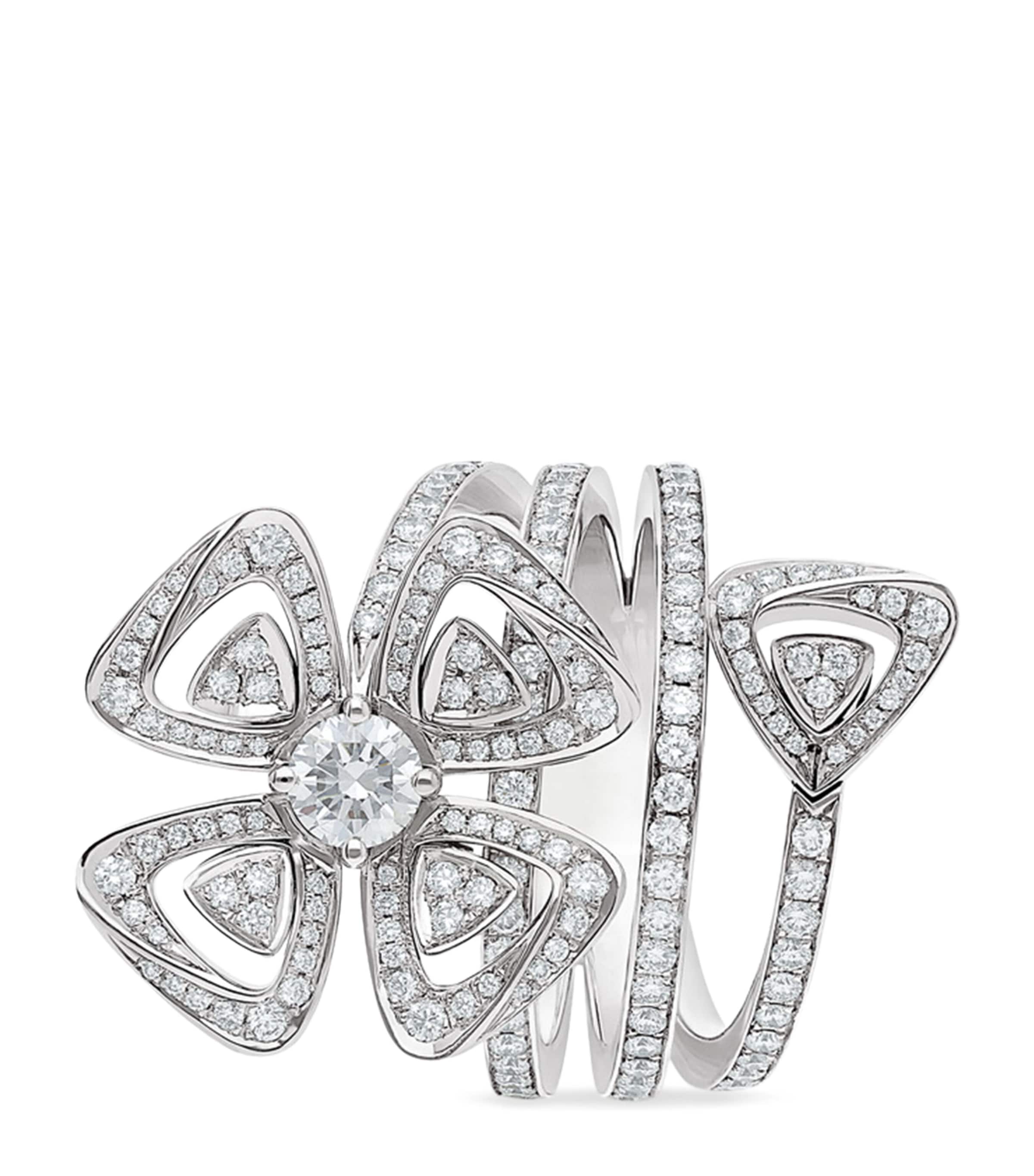 White Gold and Diamond Fiorever Ring