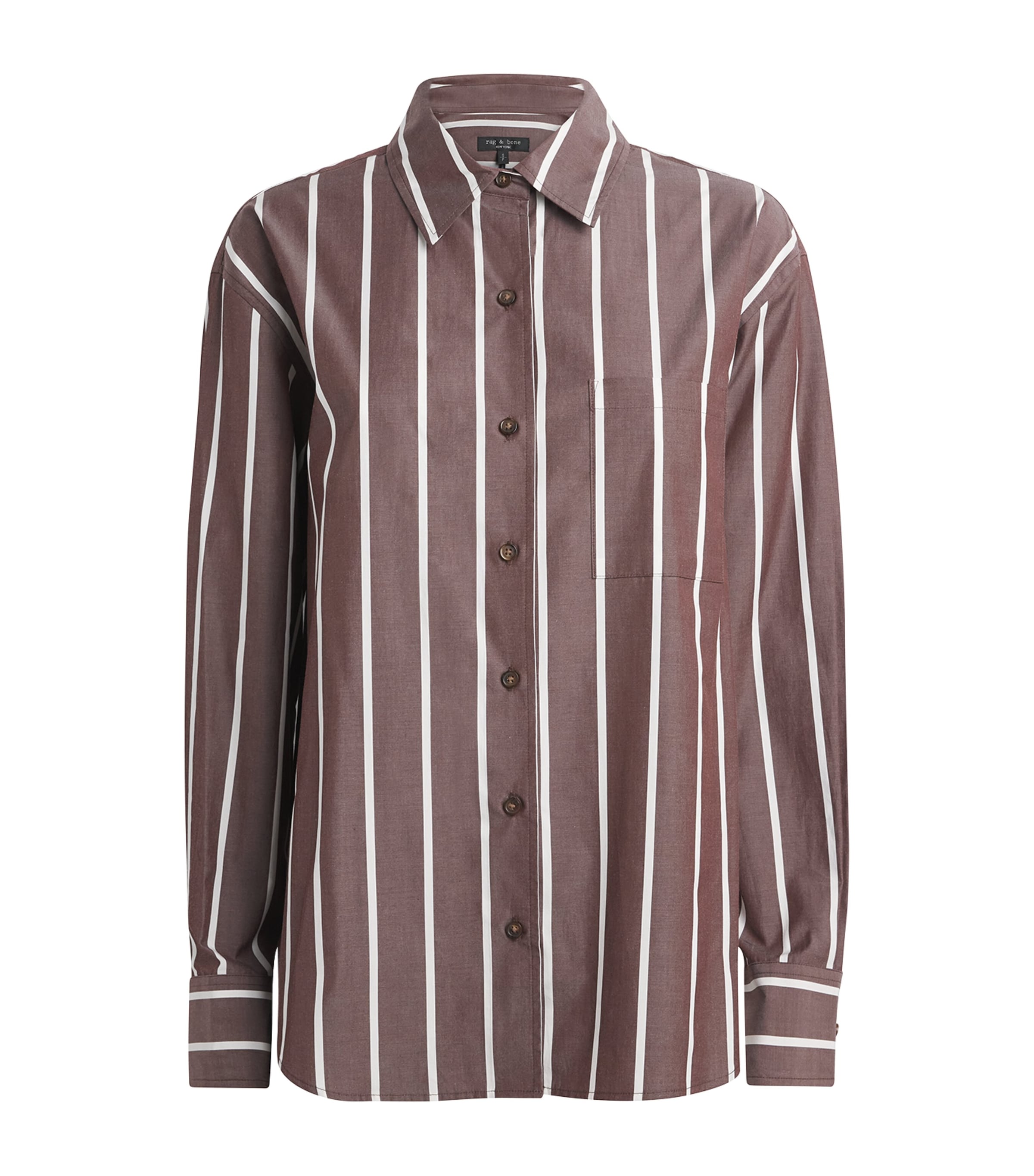 Rag & Bone Womens Cotton Stripe Connie Shirt Rswst
