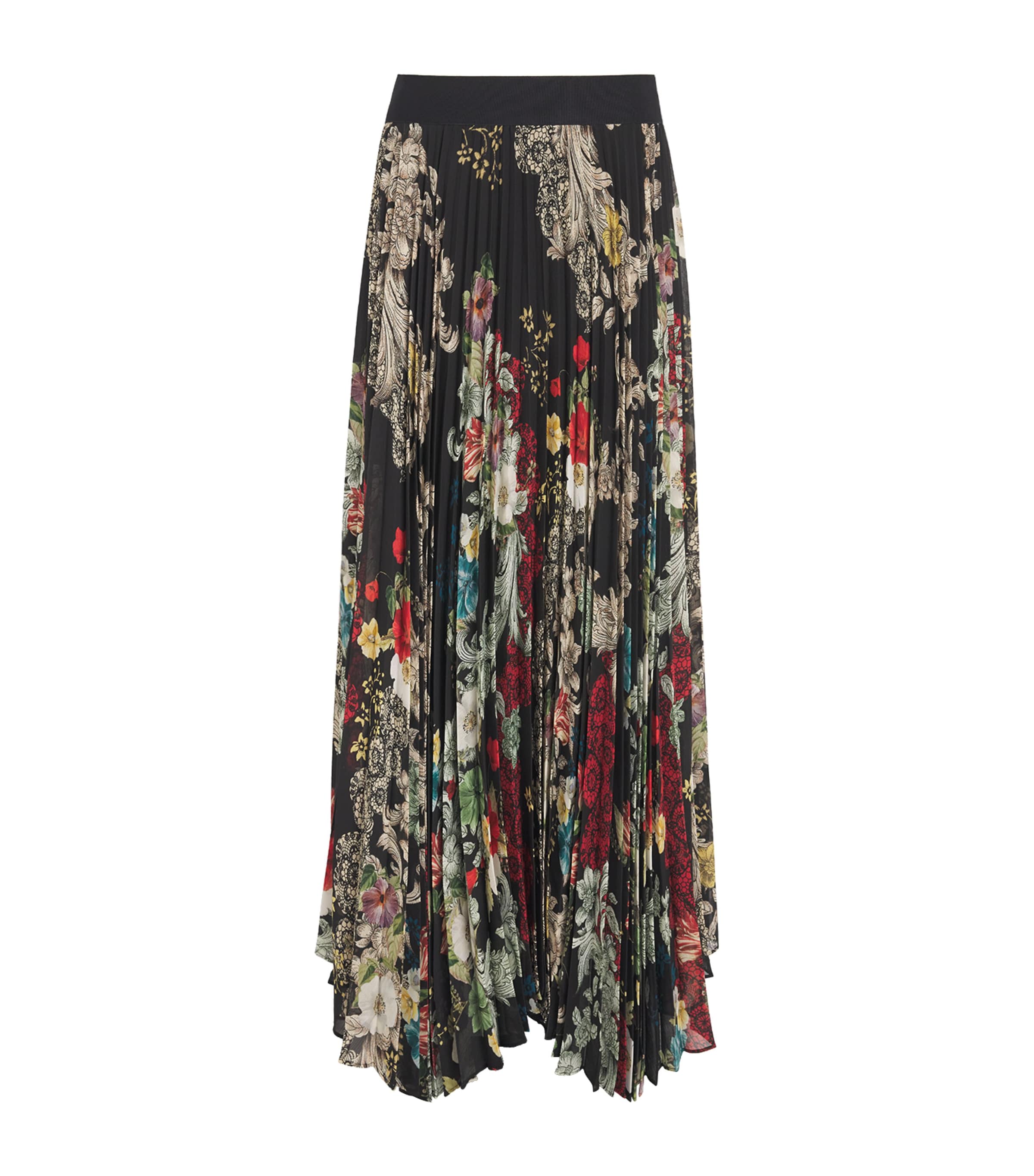 Alice+Olivia Womens Pleated Katz Maxi Skirt Free Spirit