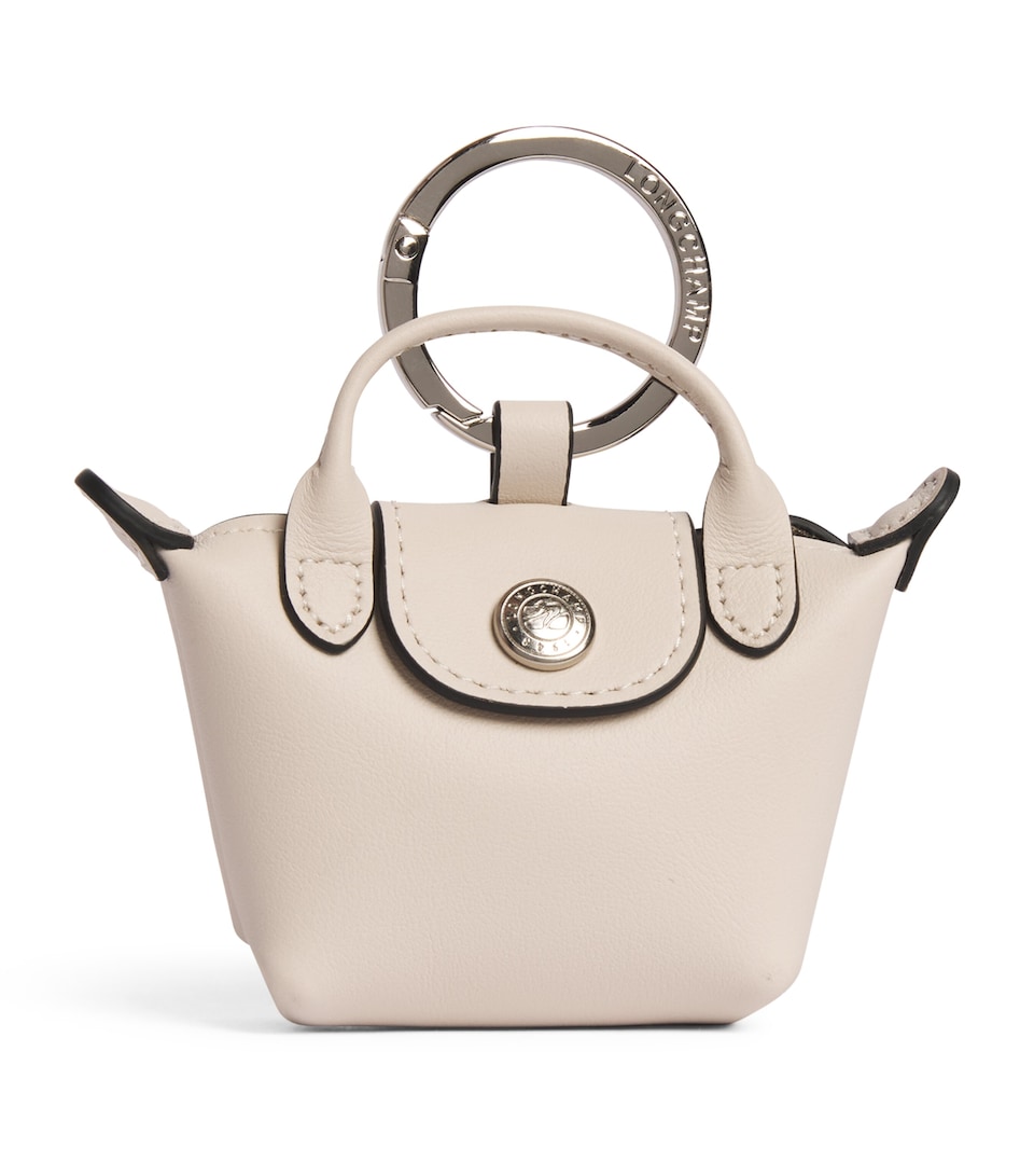 Longchamp Leather Le Pliage Xtra Keyring Papier