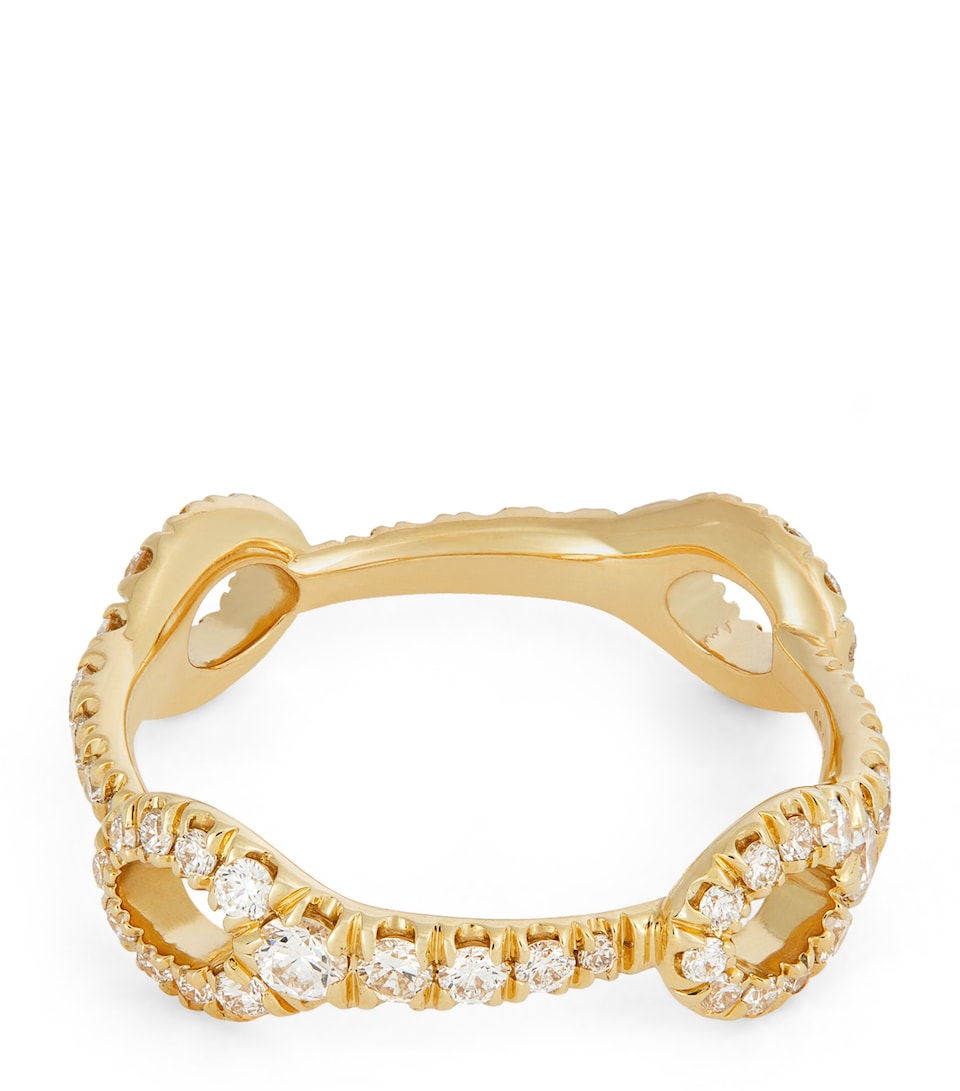 Yellow Gold and Diamond Lola Ring