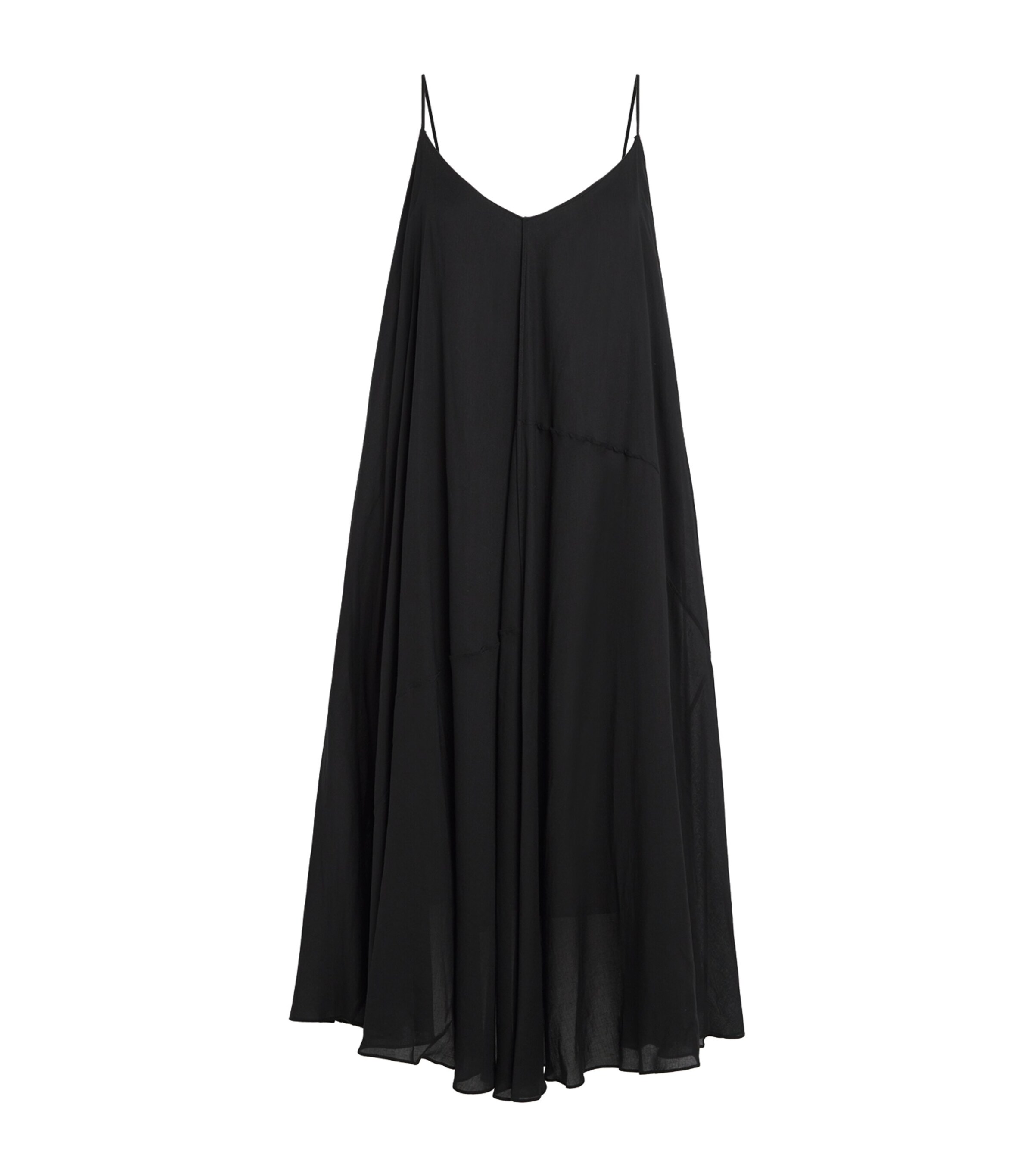 Pojagi Scoop-Neck Midi Dress