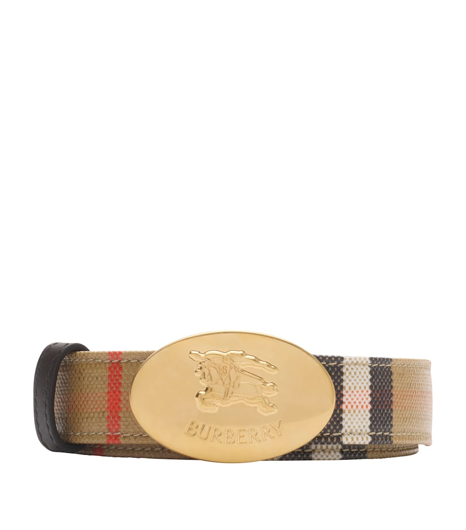 Leather EKD Stamp Reversible Belt