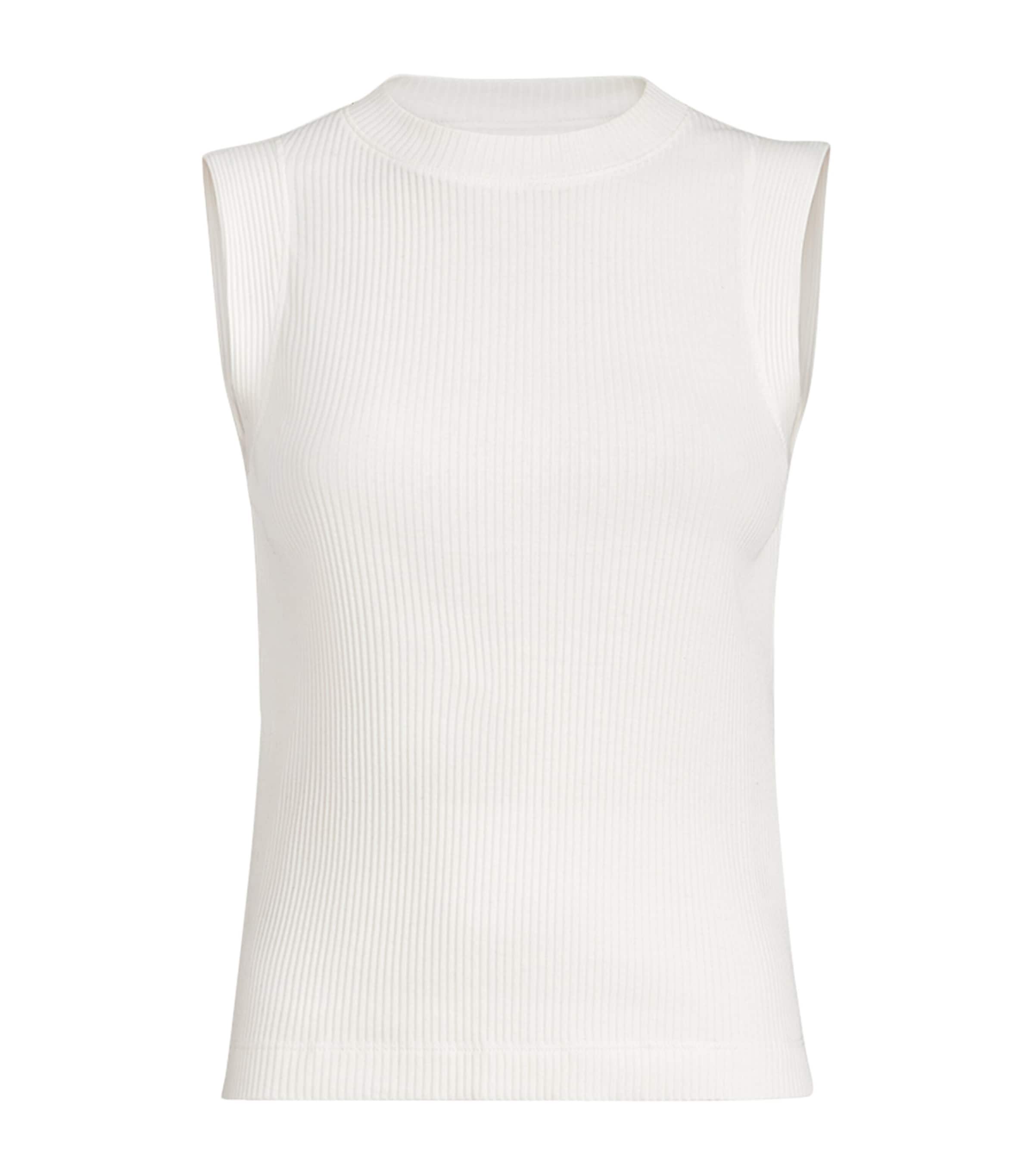 Brunello Cucinelli Womens Cotton Ribbed Tank Top