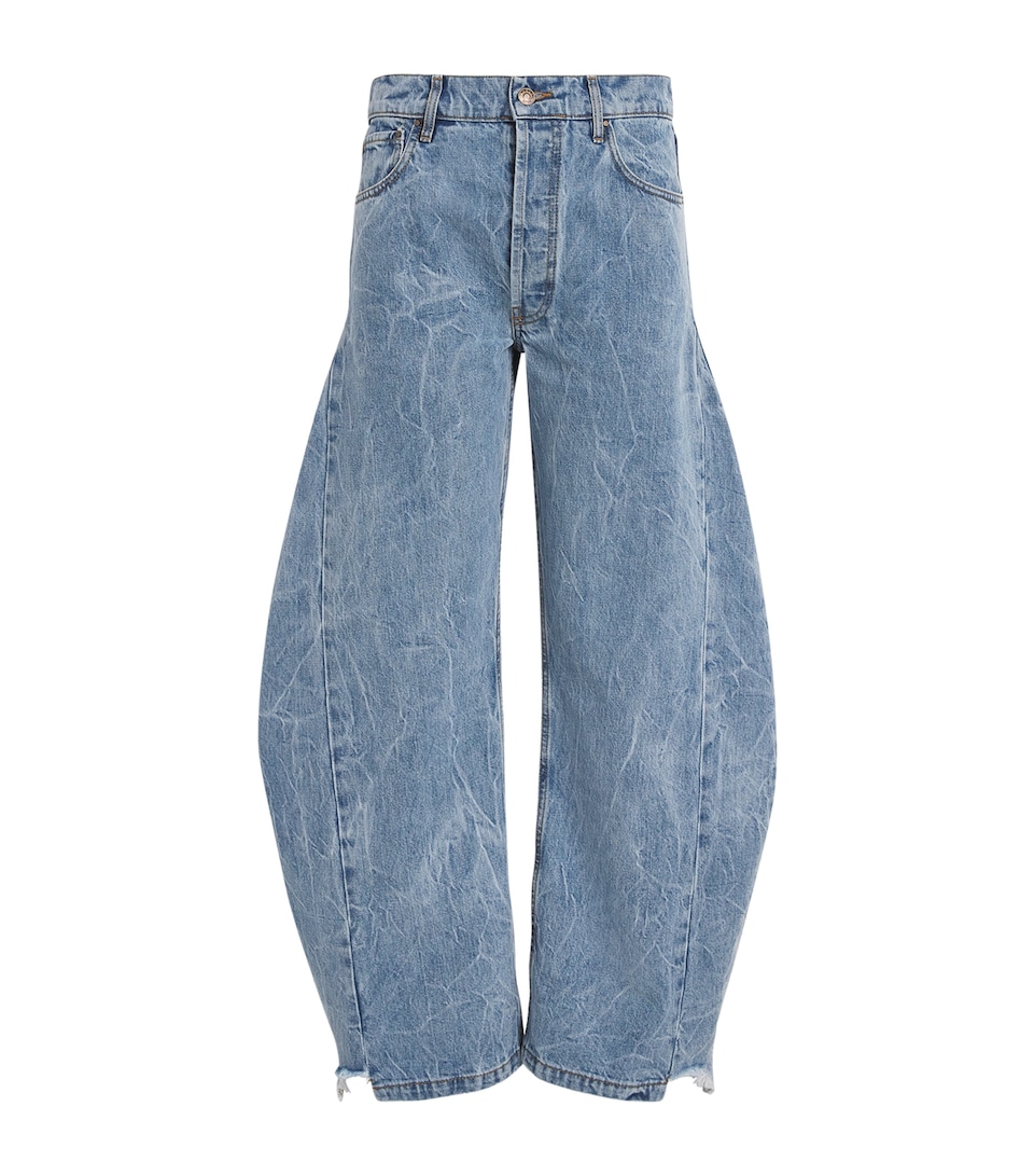 Distressed Balloon Jeans