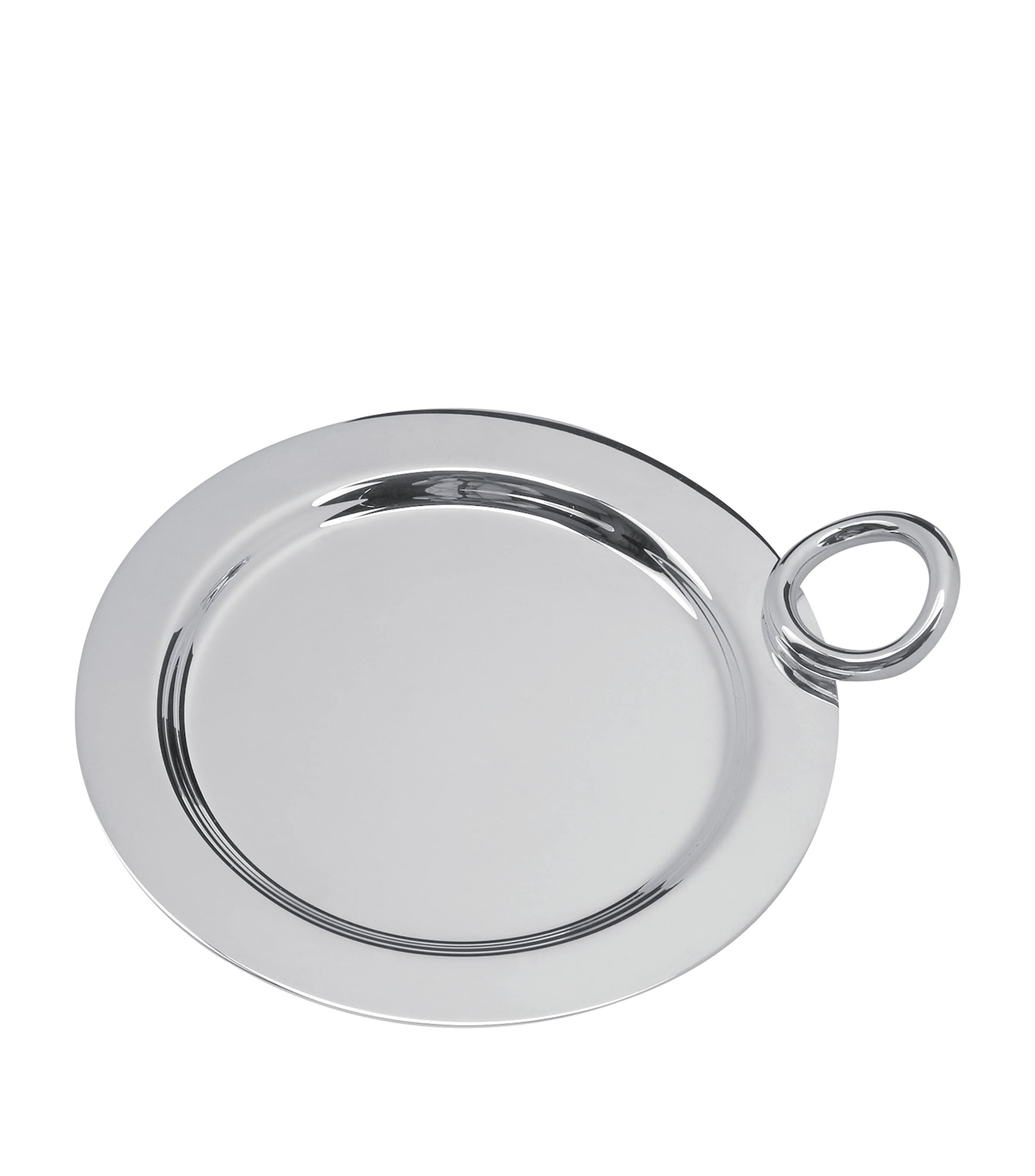 Silver-Plated Vertigo Bottle Coaster (14cm)