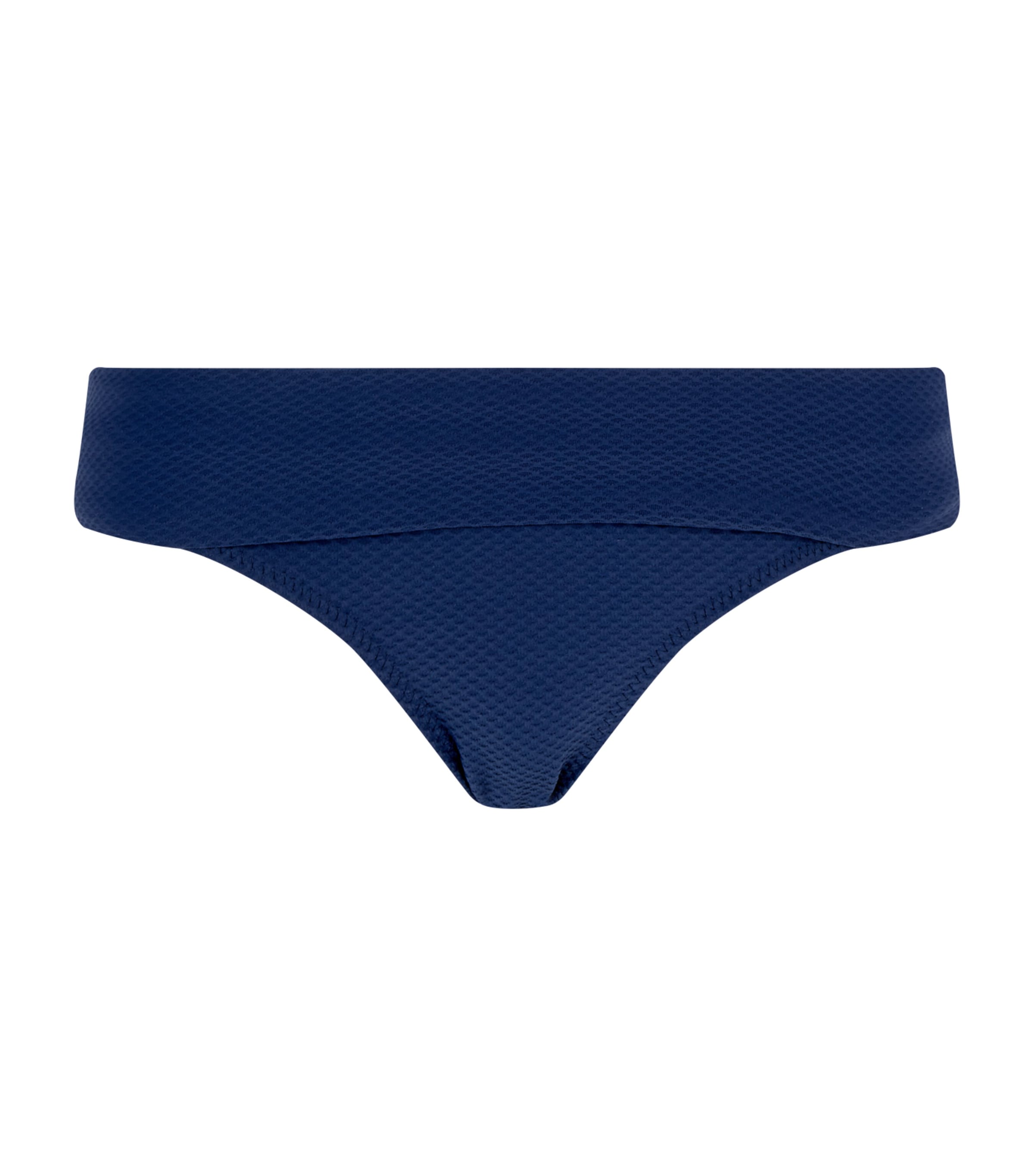 Textured Fold Over Bikini Bottoms