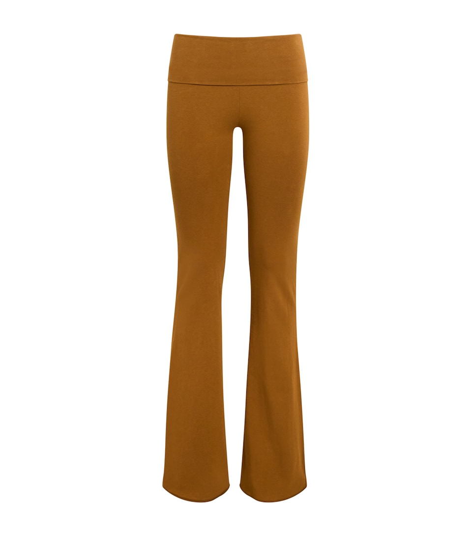 Cotton Jersey Foldover Trousers