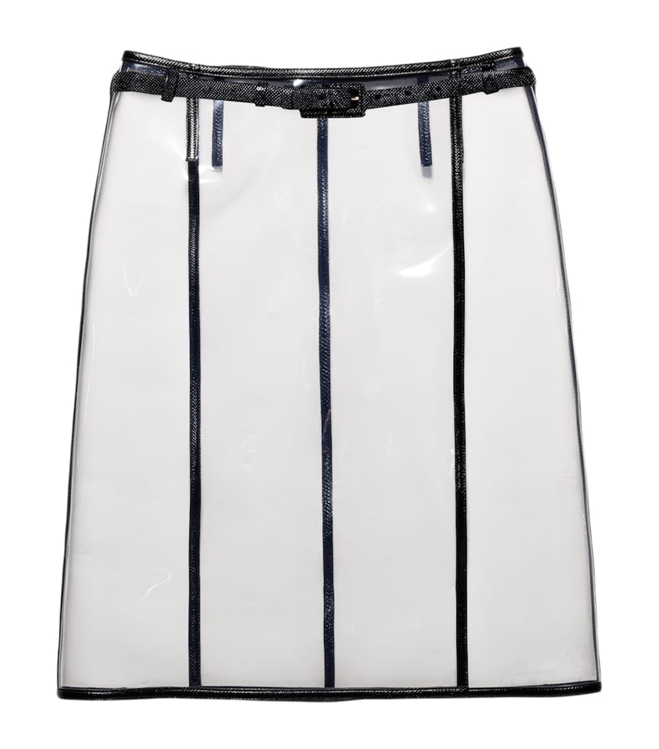 TOM FORD Womens Plastic Leather-Trim Mini Skirt Naa