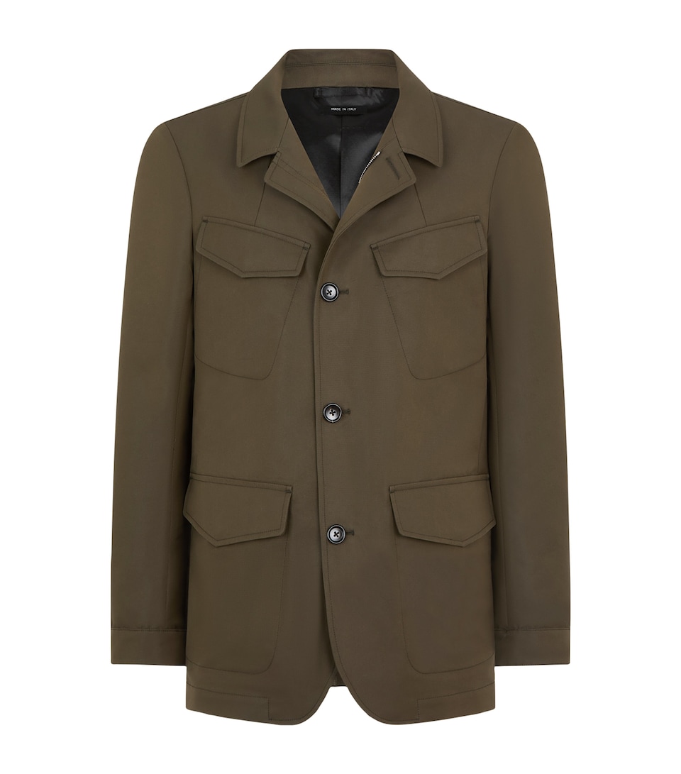 TOM FORD Mens Cotton-Blend Field Jacket Gam