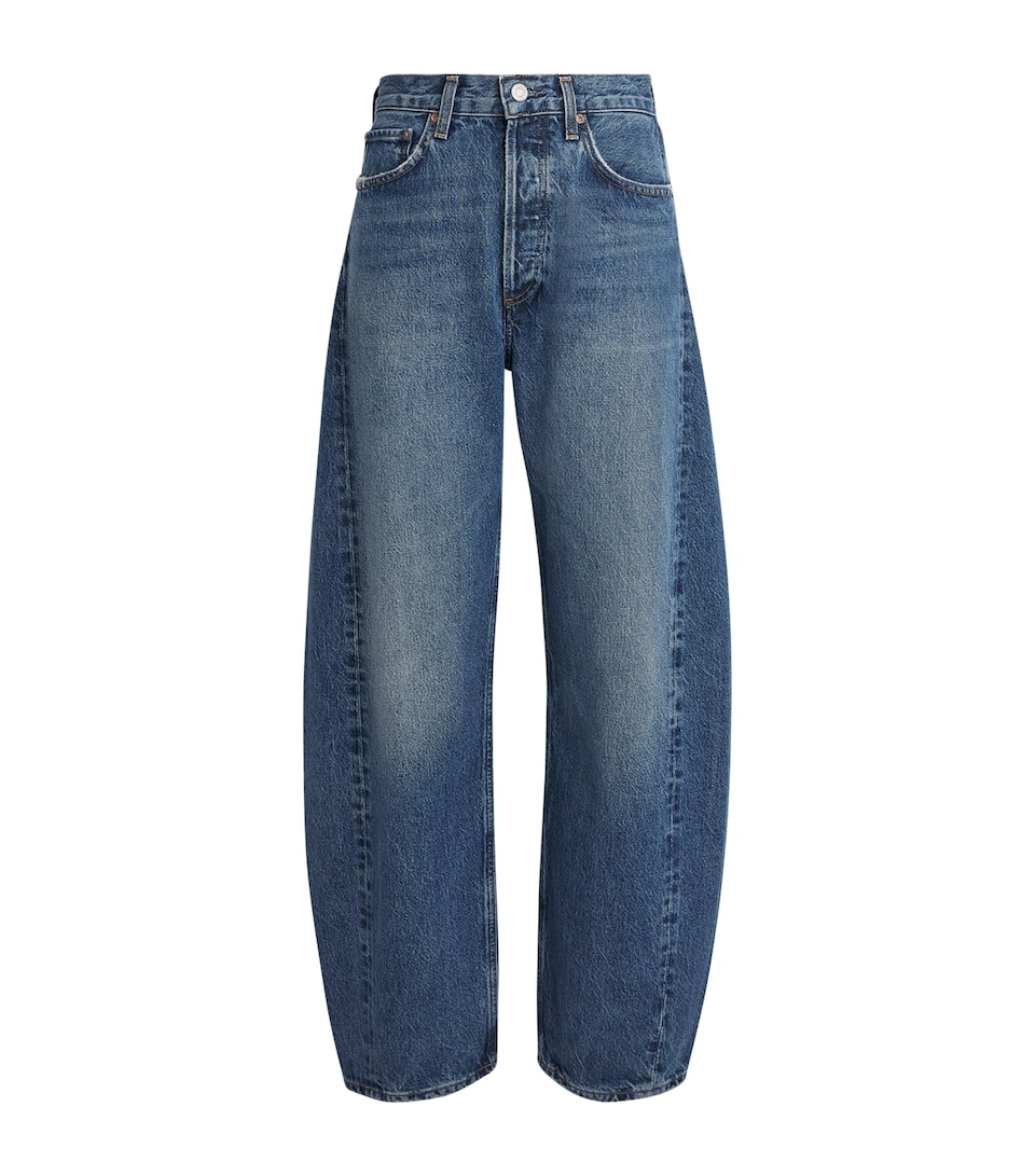 AGOLDE Womens Luna Pierced Tapered Jeans Lgcl