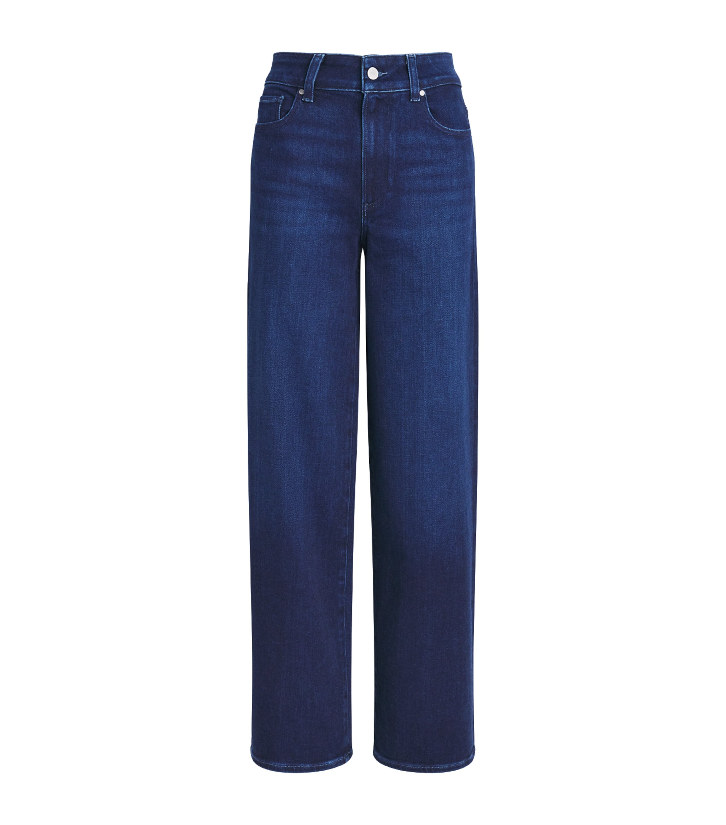 PAIGE Womens Sasha Wide-Leg Jeans Moonlit Marina