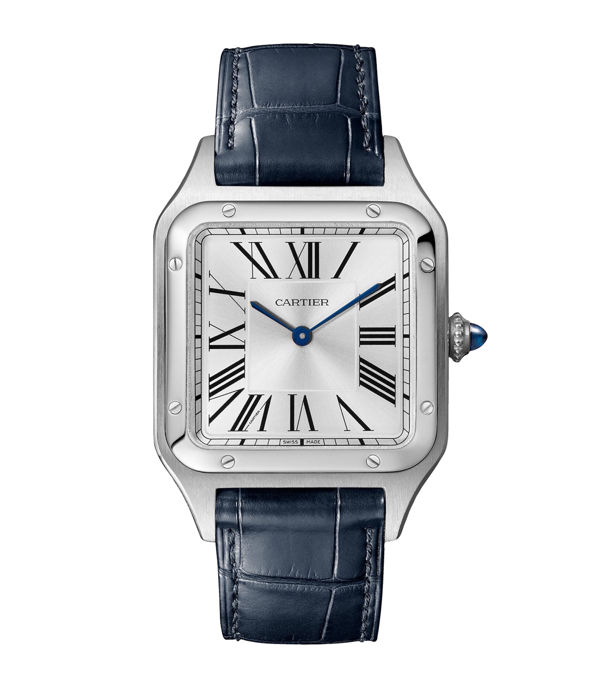 Large Stainless Steel Santos-Dumont Watch 31.4mm