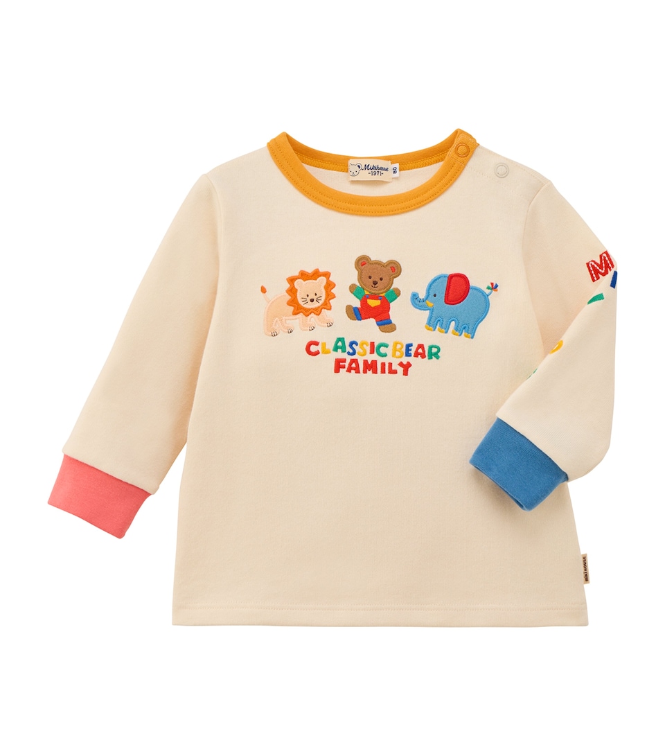 Miki House Cotton Embroidered T-Shirt (12 Months-5 Years)