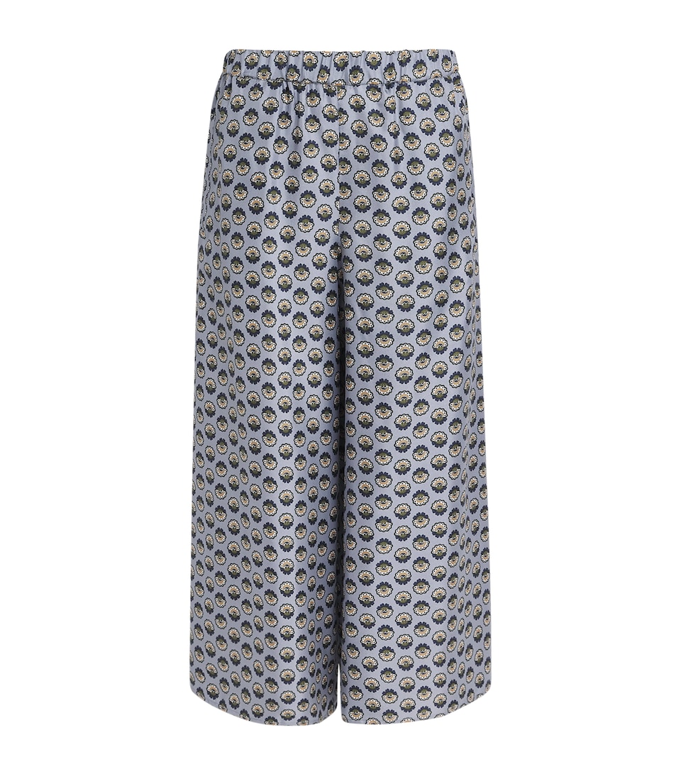 Silk Printed Trousers