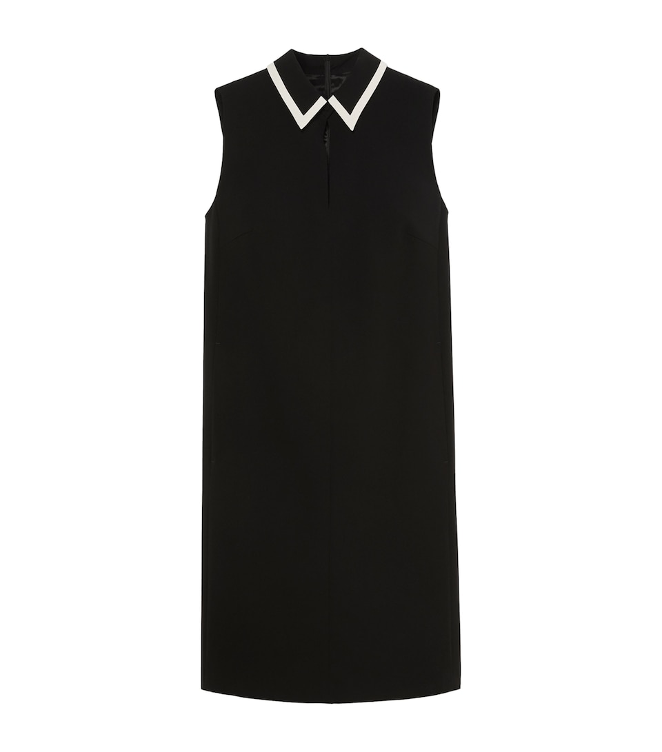 Marina Rinaldi Womens Collared Midi Dress Black