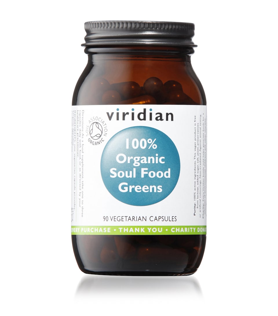 100% Organic Soul Food Greens Supplement (90 Capsules)