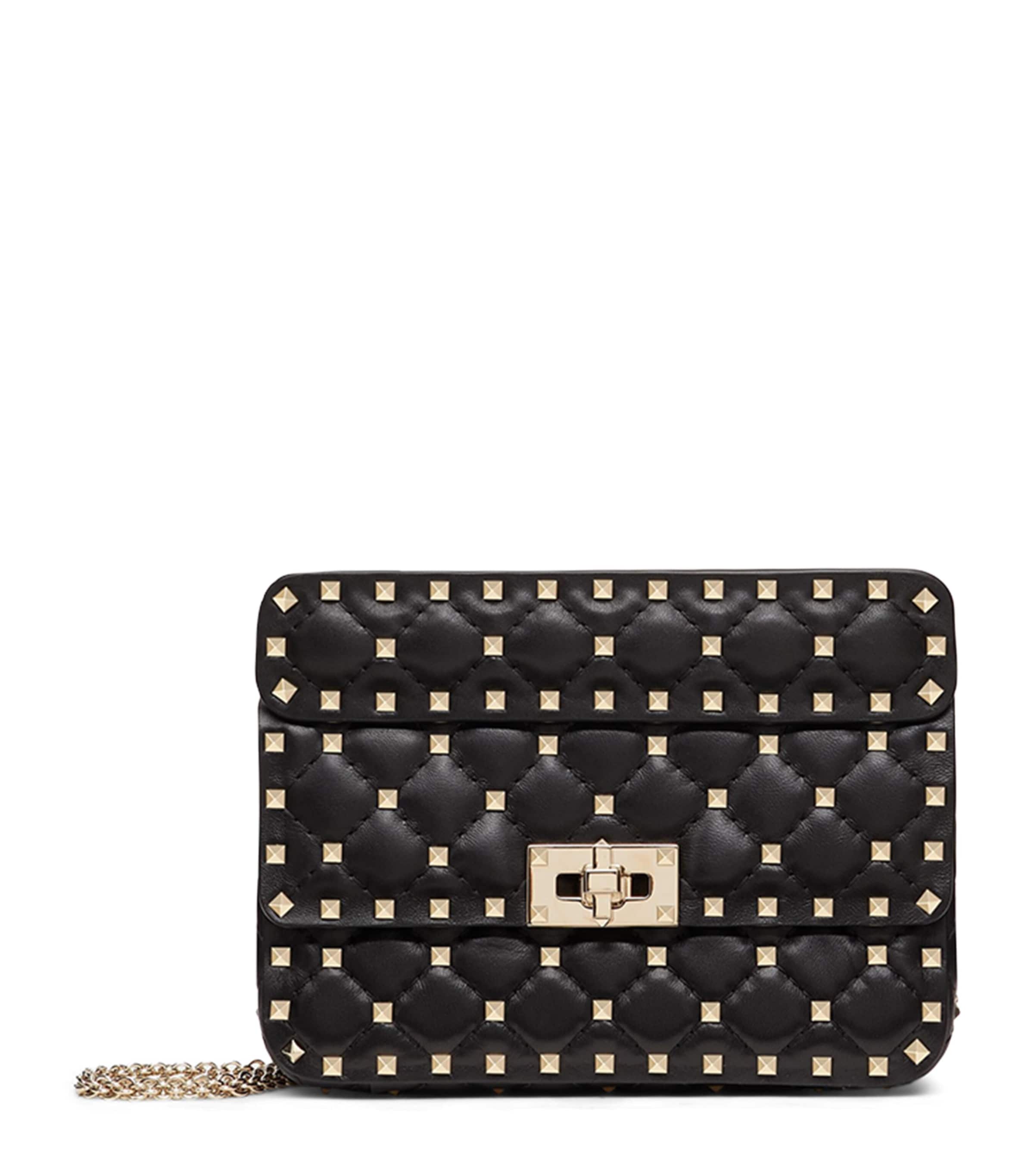 Small Rockstud Spike Top-Handle Bag