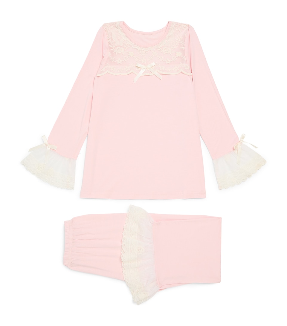 Lace-Trim Alana Pyjama Set (2-12 Years)