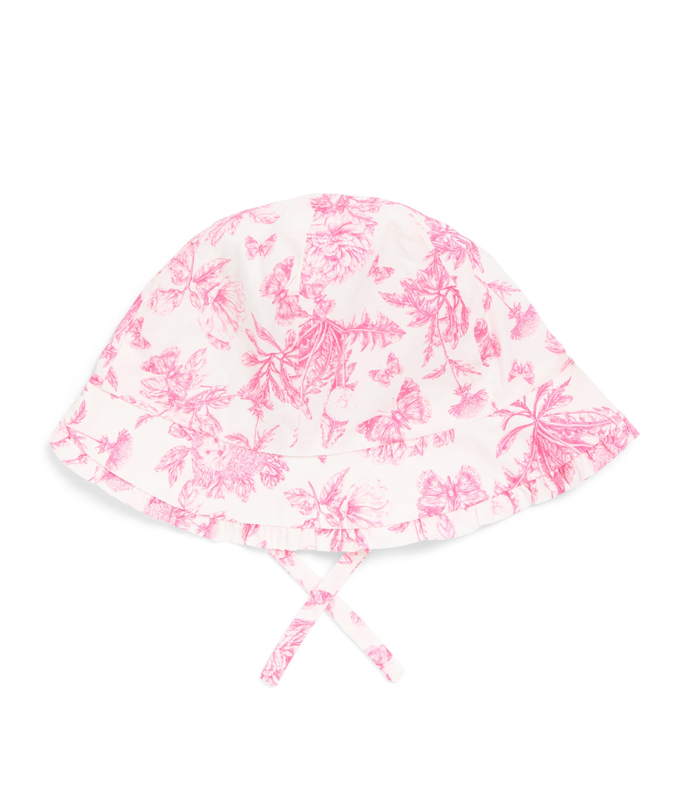 Tartine et Chocolat Cotton Printed Bucket Hat Hibiscus