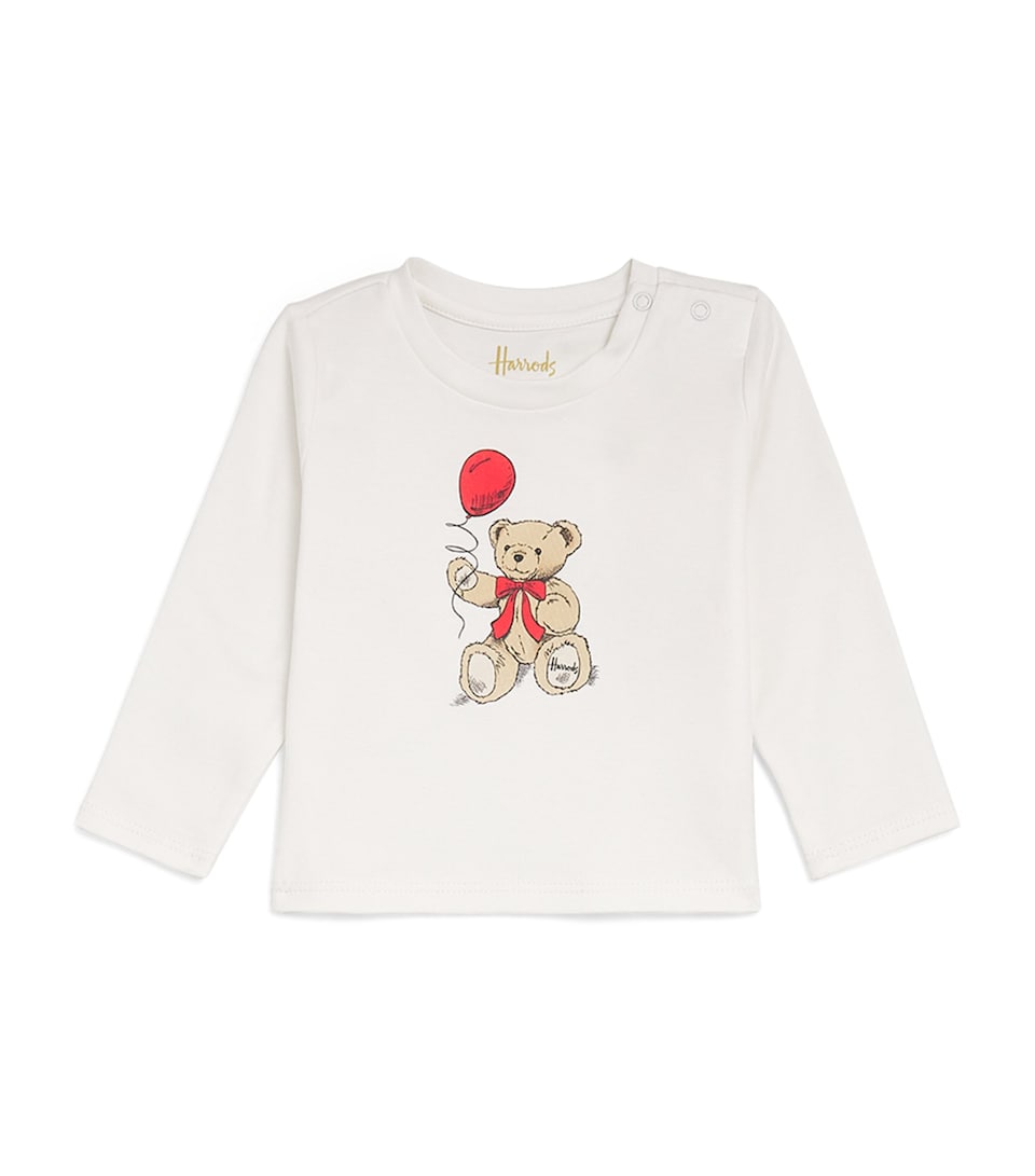 Harrods Henry Bear Top and Trousers Set Ivory