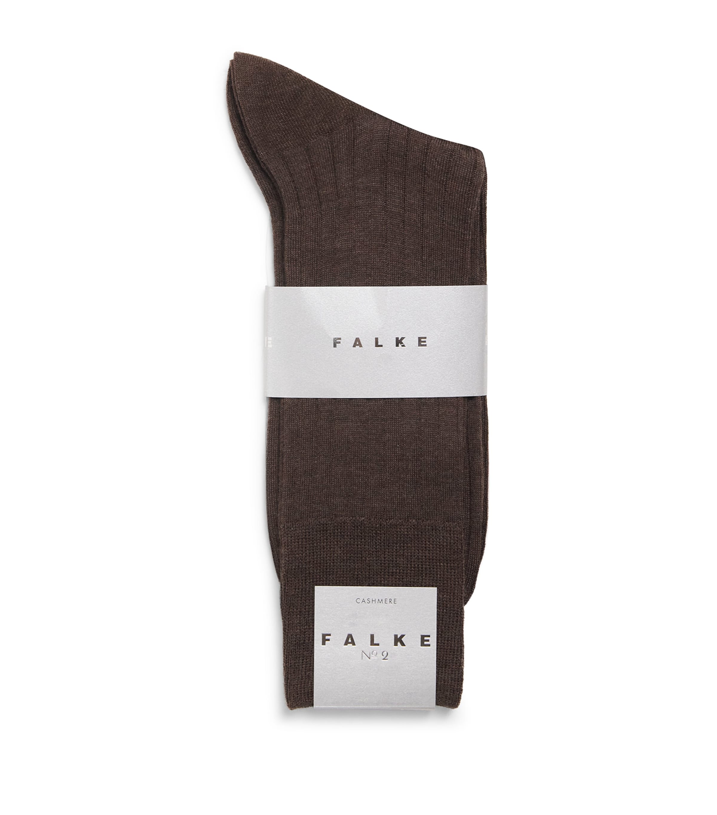 Falke Mens Cashmere-Blend No.2 Socks Teak Melan