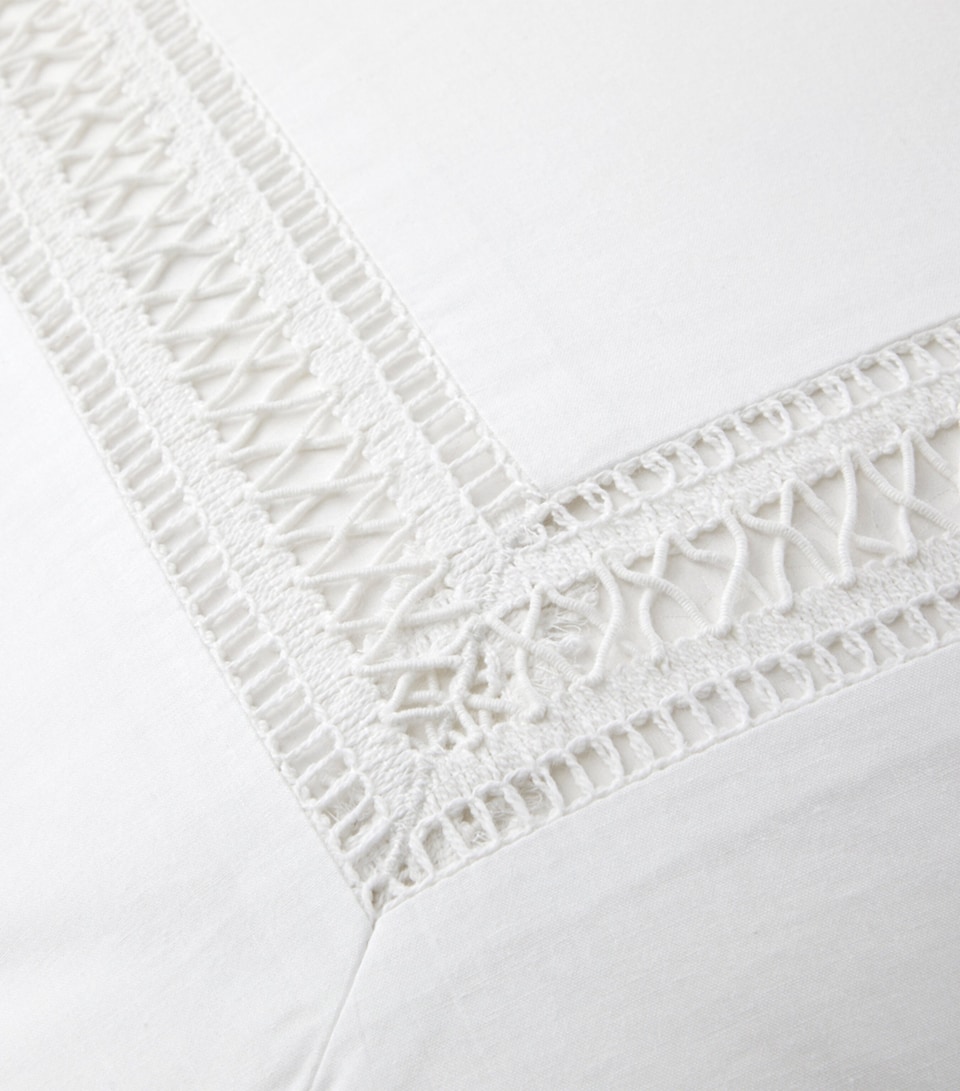 Ralph Lauren Home Meadow Lane Square Oxford Pillowcase (65cm x 65cm) White