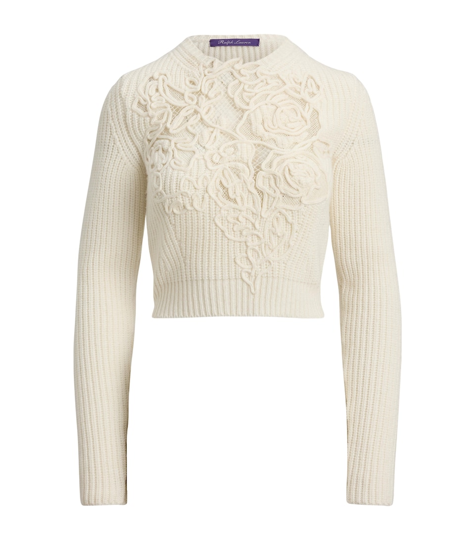 Cashmere Floral Sweater