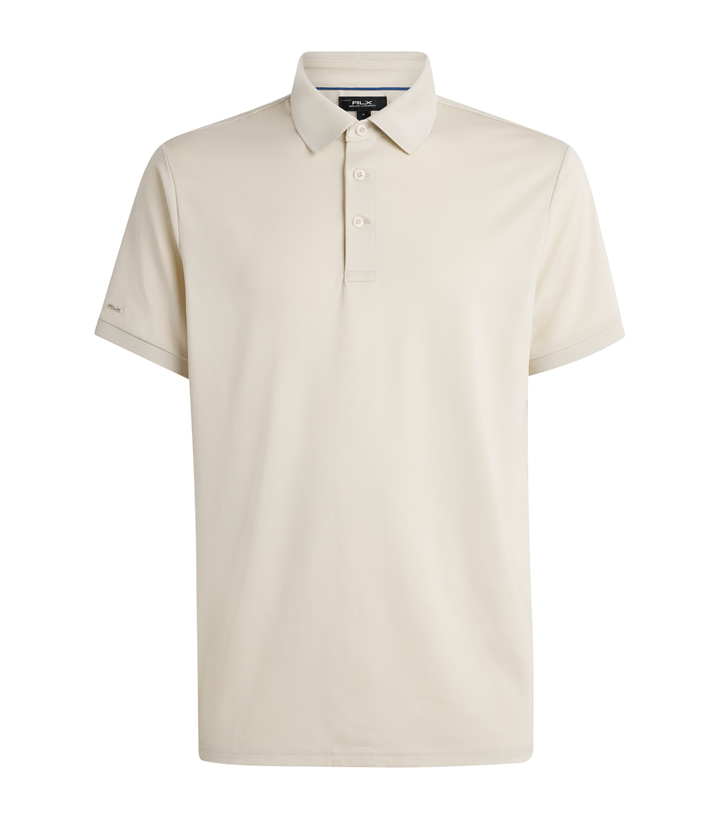 RLX Ralph Lauren Mens Airflow Polo Shirt Basic Sand