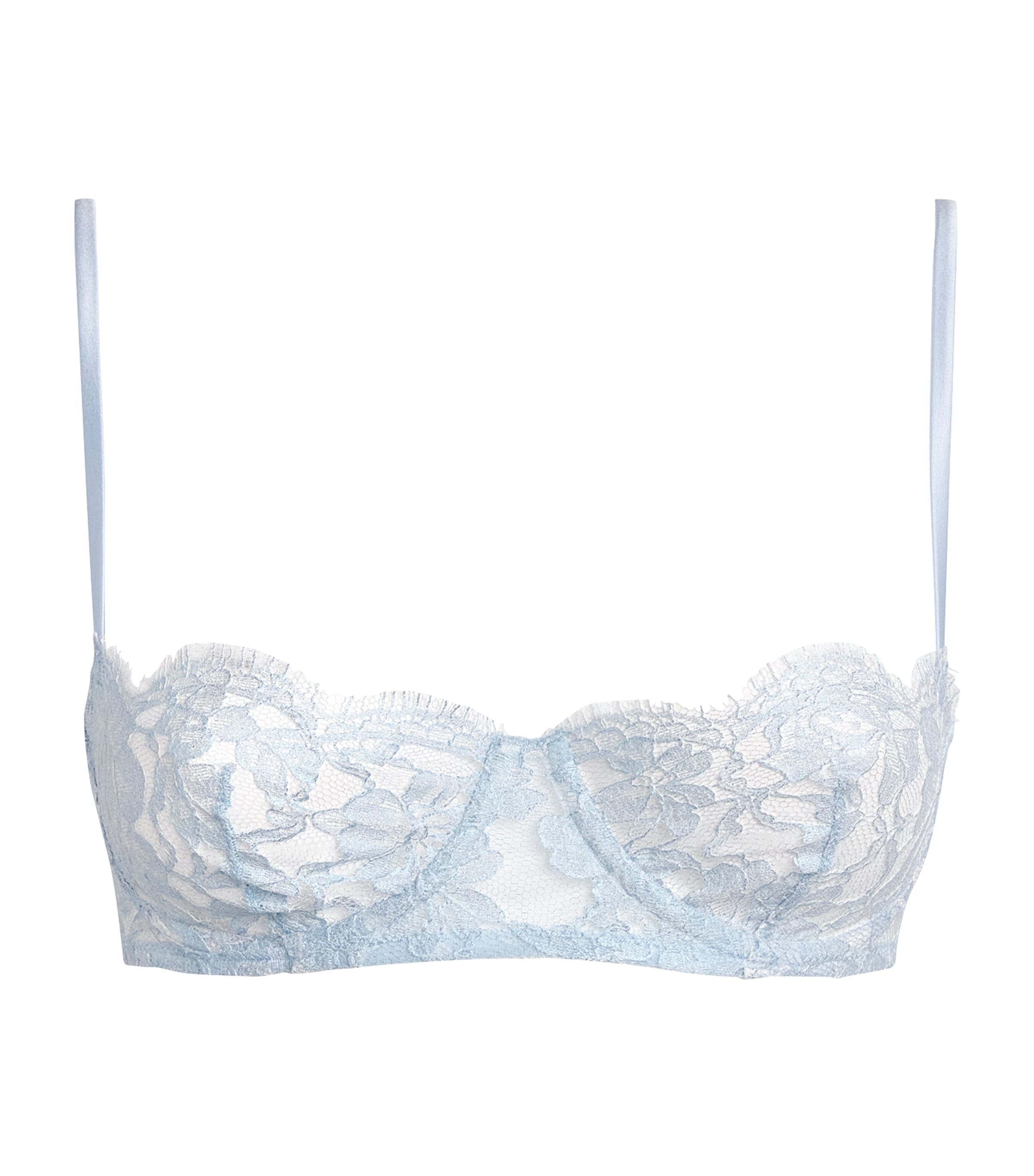 Kiki de Montparnasse Womens Lace Antoinette Balconette Bra Glace