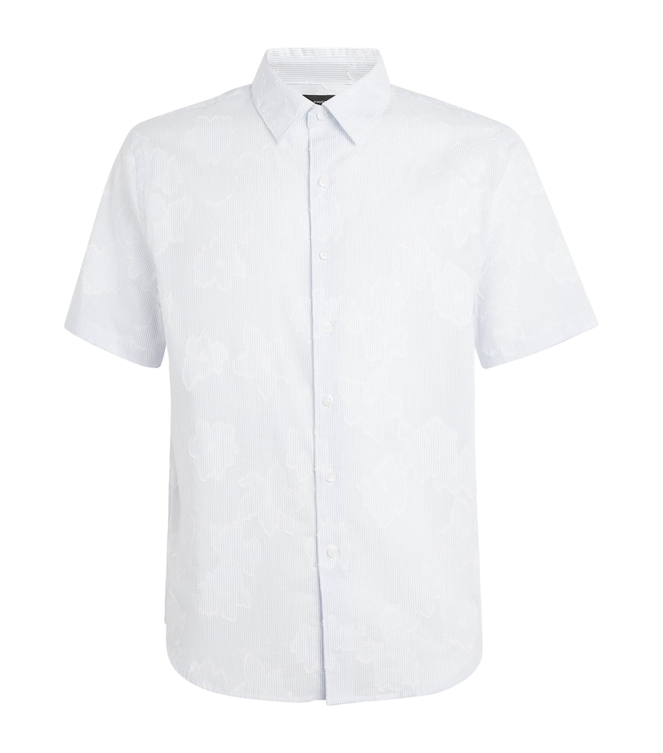 Cotton Fil Coupé Short-Sleeve Shirt