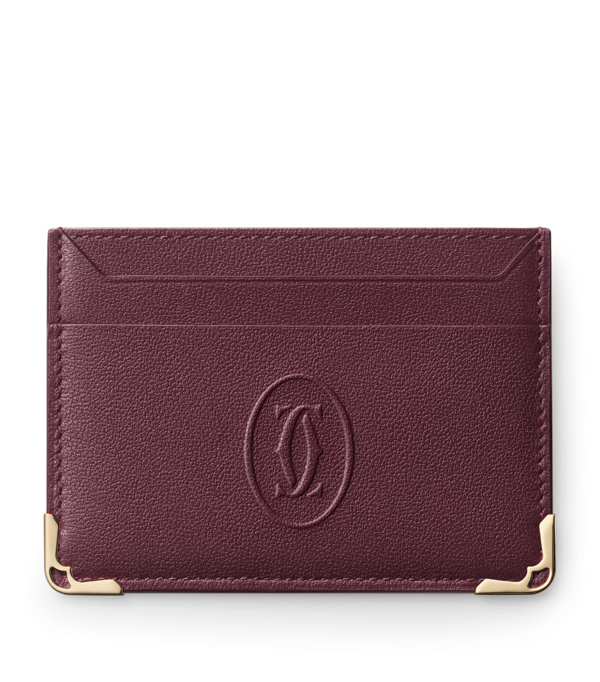 Cartier Leather Must de Cartier Card Holder Burgundy