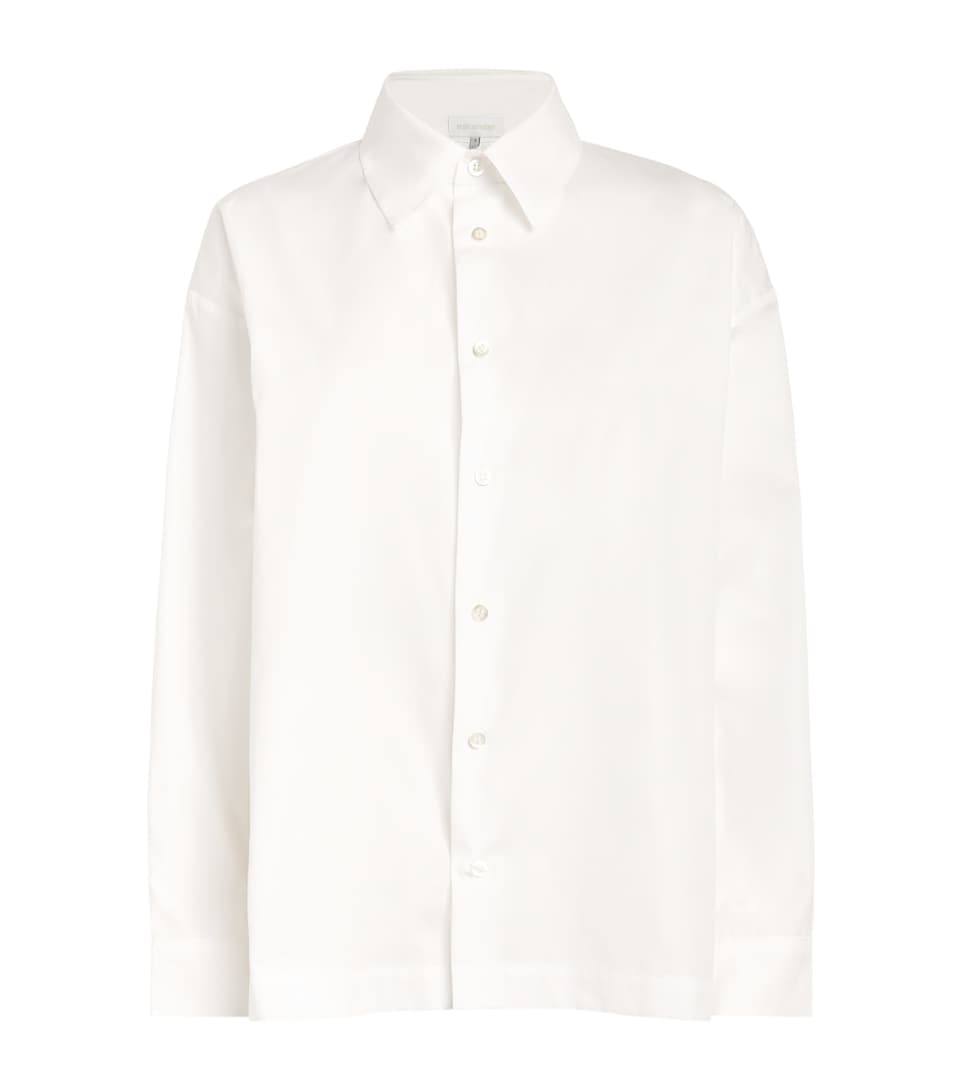 Cotton Slim Shirt with Collar