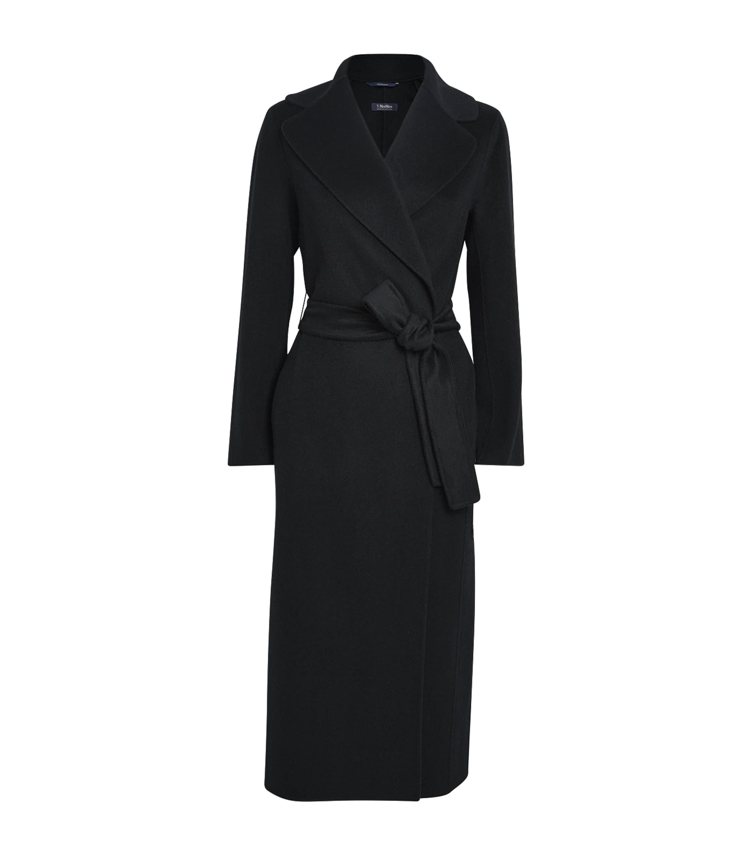 Virgin Wool-Cashmere Wrap Coat