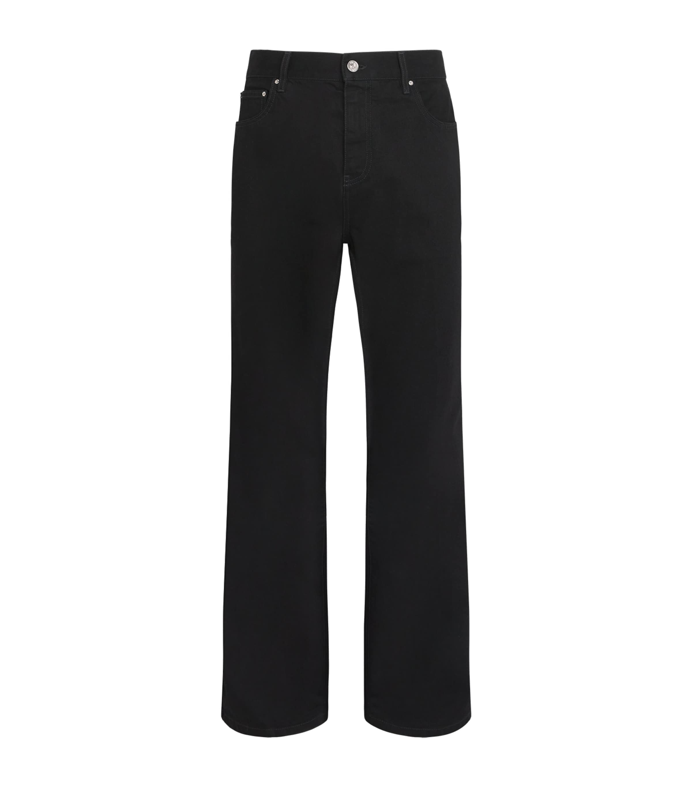 AMIRI Mens MA Fit Bootcut Jeans Black