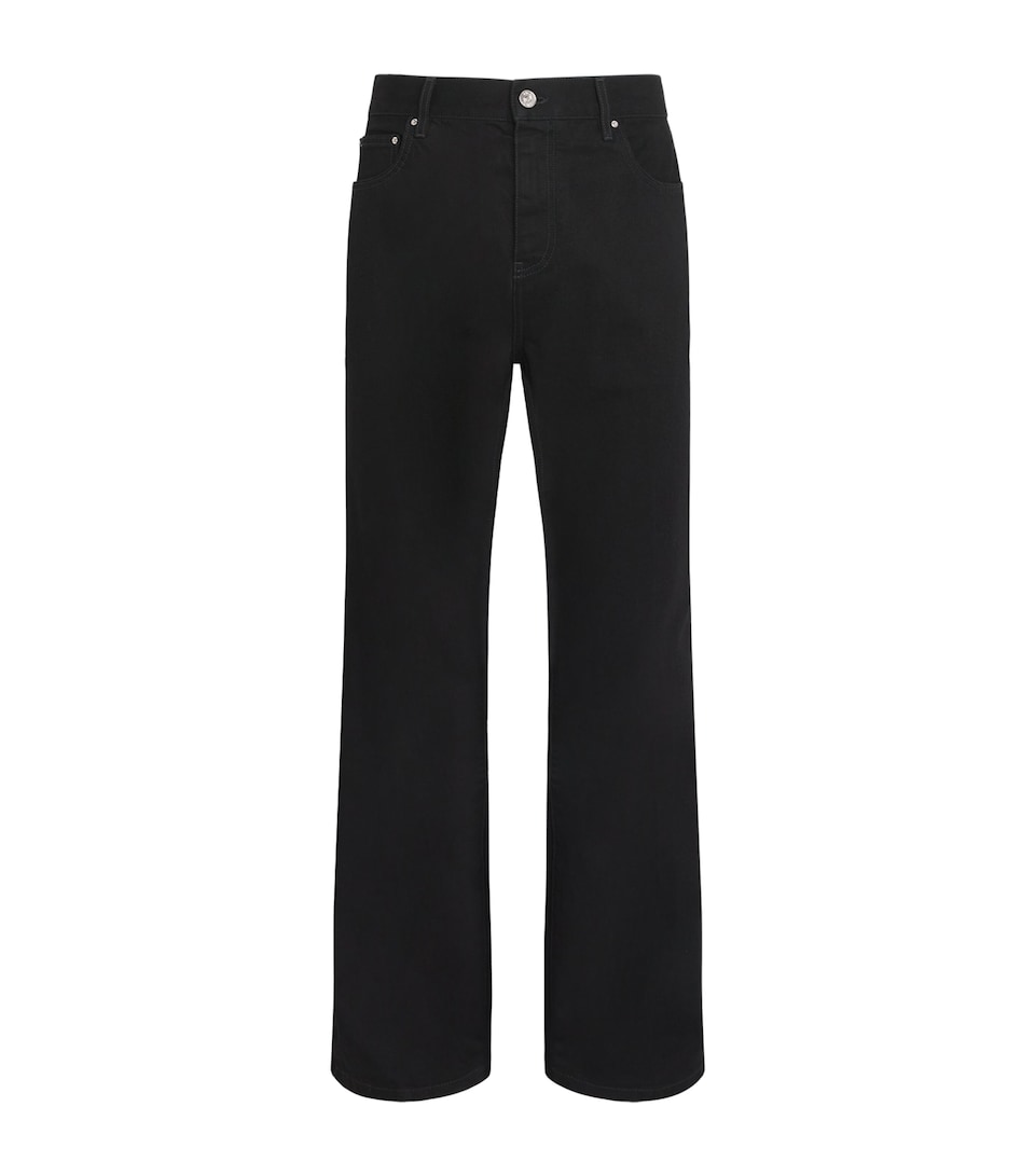 AMIRI Mens MA Fit Bootcut Jeans Black
