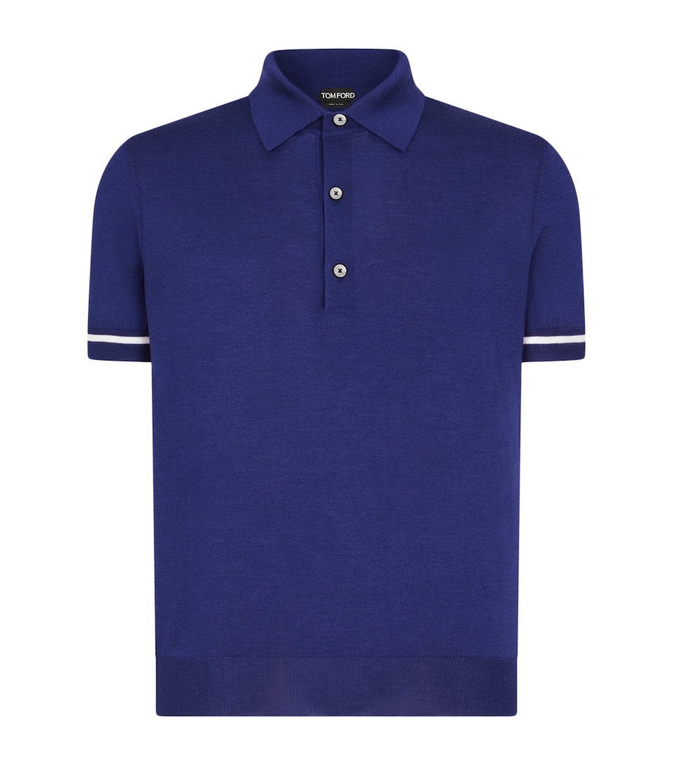 Cashmere-Silk Polo Shirt