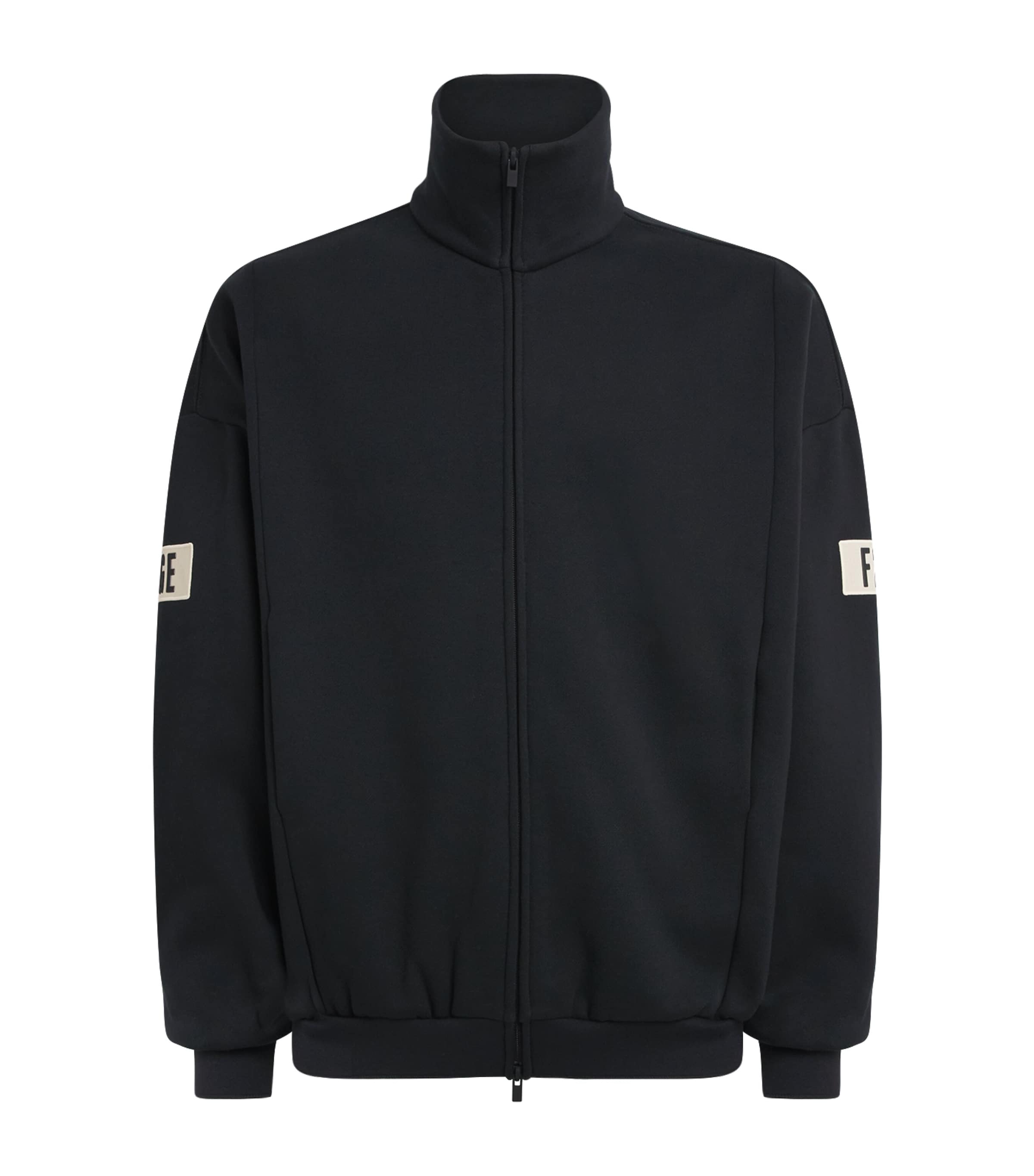 FEAR OF GOD ESSENTIALS Mens Logo Track Jacket Vintage Black